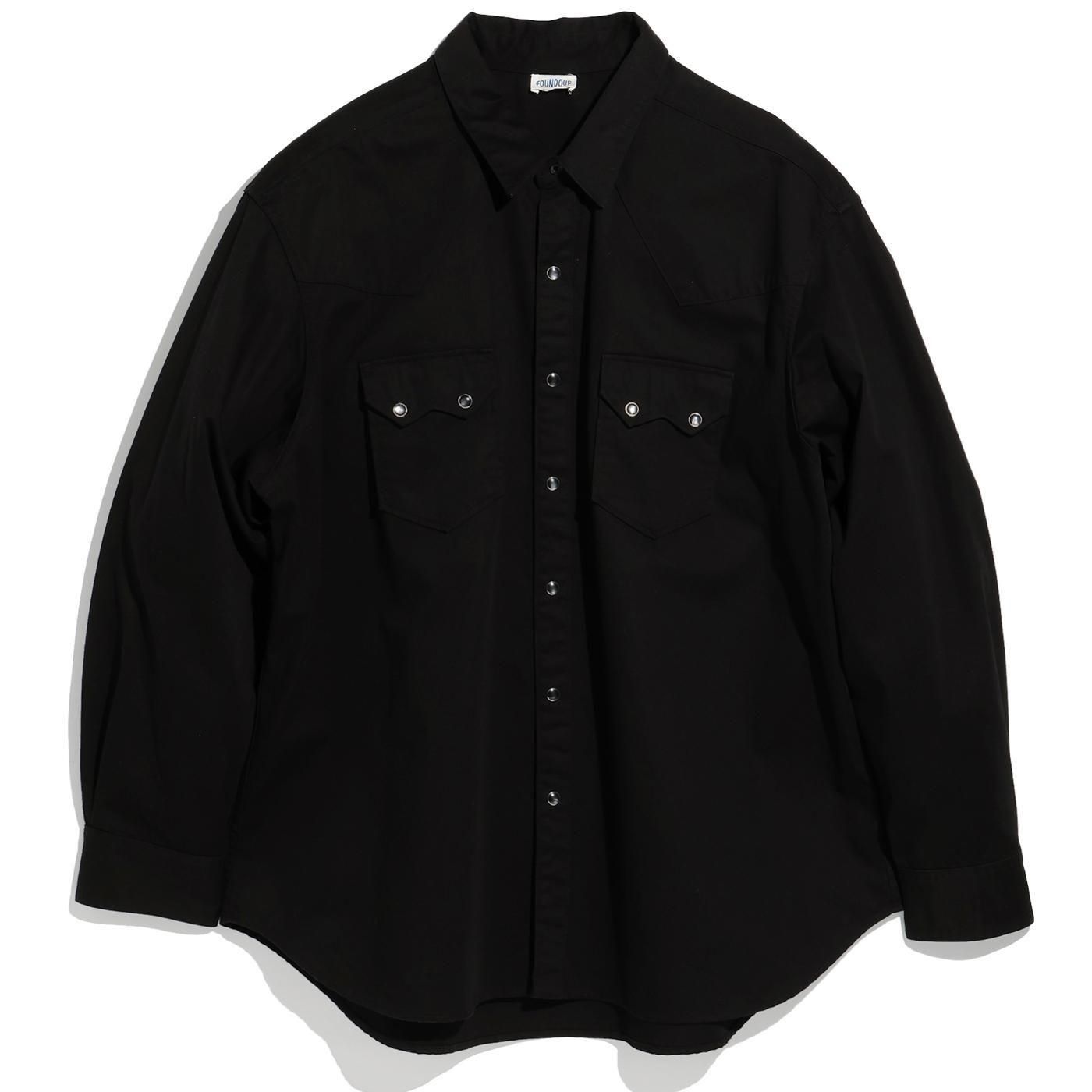 FREEDOM 牛革 レザーシャツ スナップボタン ウエスタン FOUNDOUR * FD251004 WESTERN SHIRT(2色展開) | public