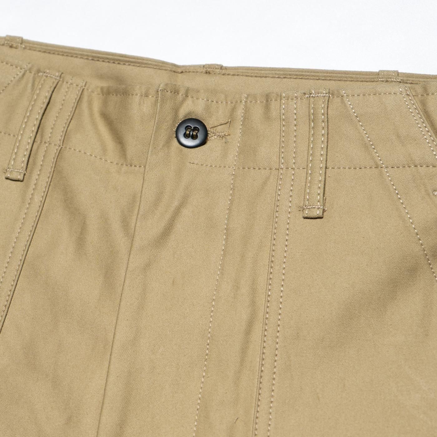 TUKI 0152 ワイドパンツ ボタンフライ 1 TUKI (ツキ) 0152 [BAKER PANTS] ベイカーパンツ (SAGE GREEN