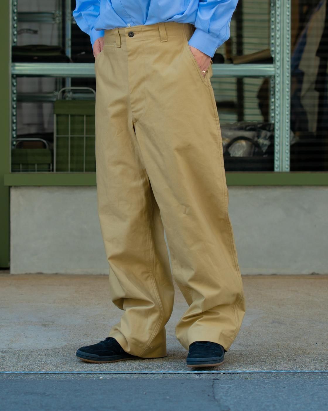 TUKI ツキ 0108 field trousers フィールドトラウザーズ TUKI * 0108 Field Trousers * Steel Blue | public