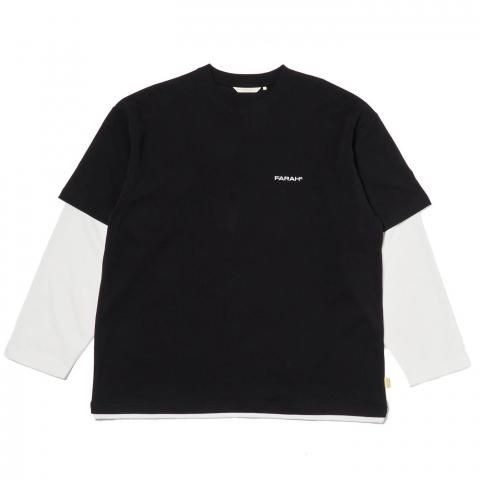 FARAH * FR0501-M3011 Layered L/S Tee * Black