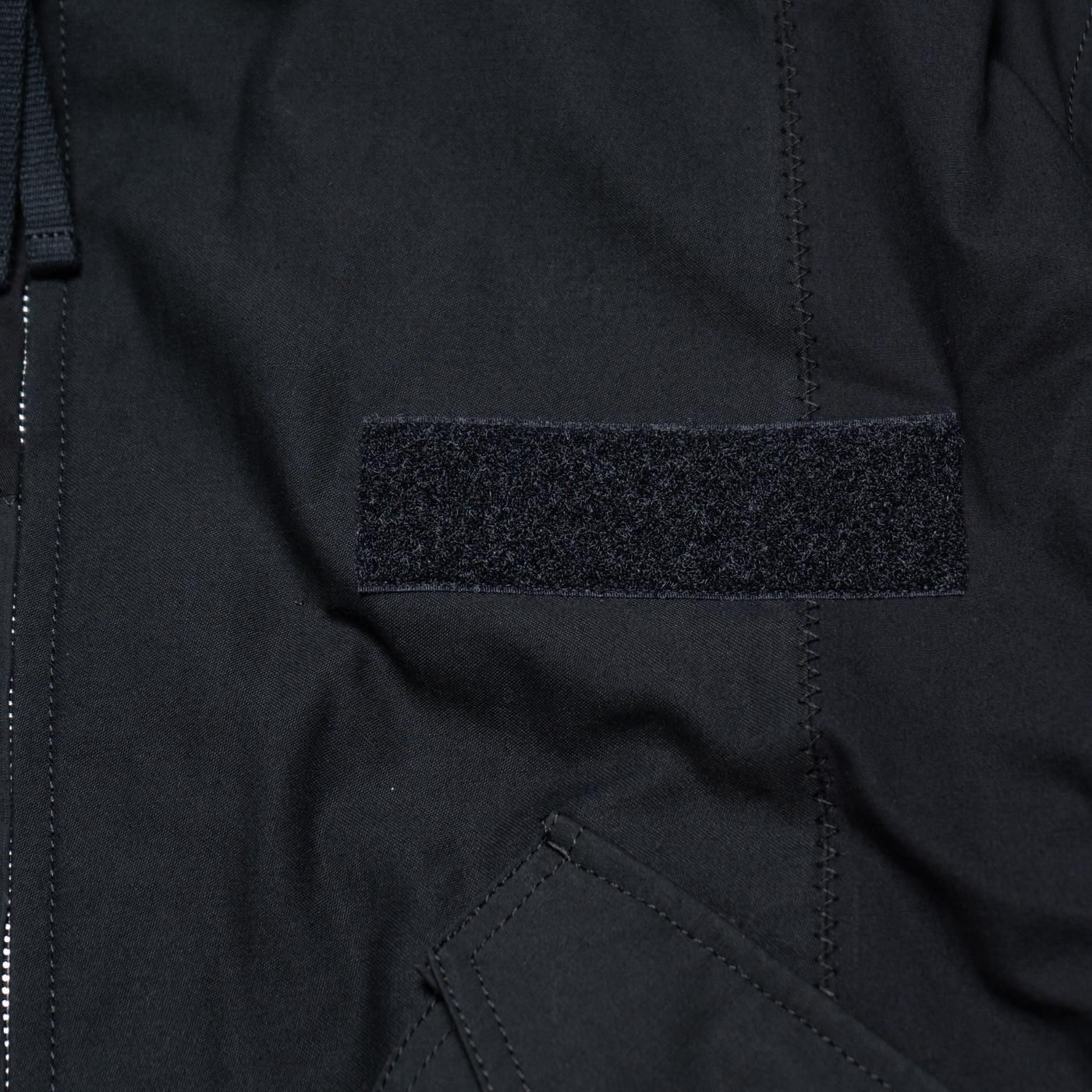 COMME des GARCONS HOMME * HO-J023 Cotton Nylon Backsatin Mix Patchwork Blouson * BlackMix