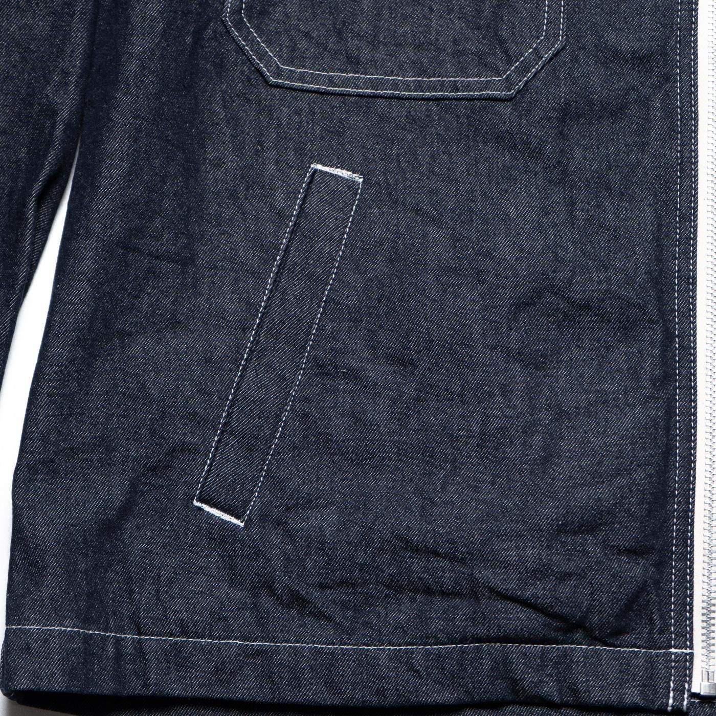COMME des GARCONS HOMME * HO-J025 Coton Denim Zip Up Jacket * Indigo