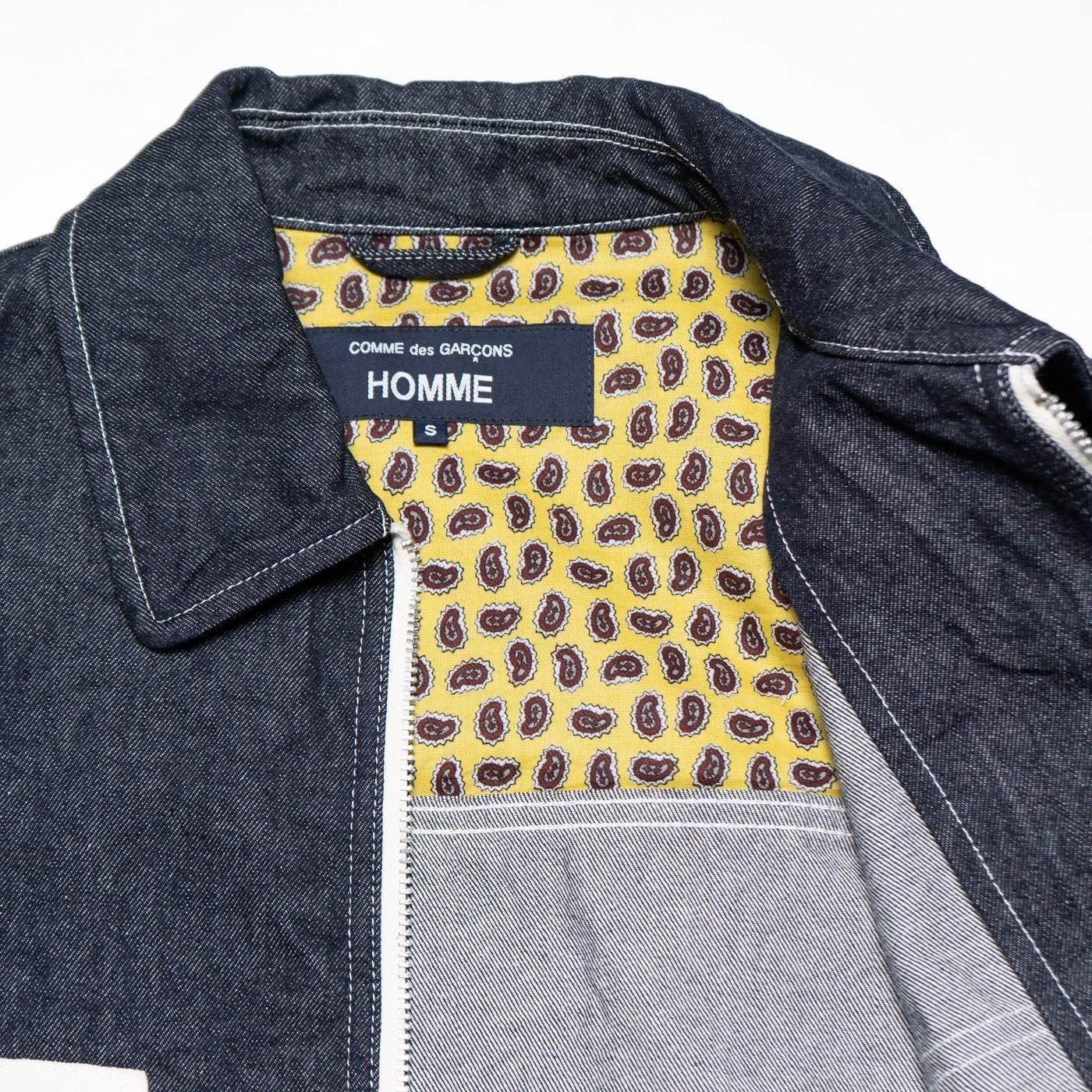COMME des GARCONS HOMME * HO-J025 Coton Denim Zip Up Jacket * Indigo