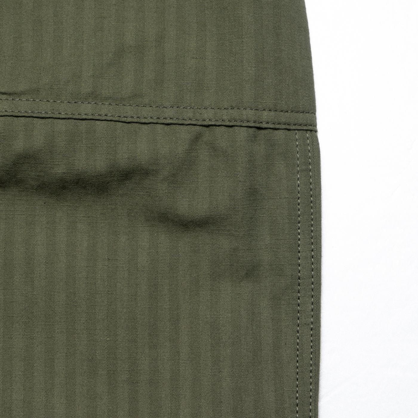 COMME des GARCONS HOMME * HO-P019 Cotton Linen Herringbone Pants * Khaki