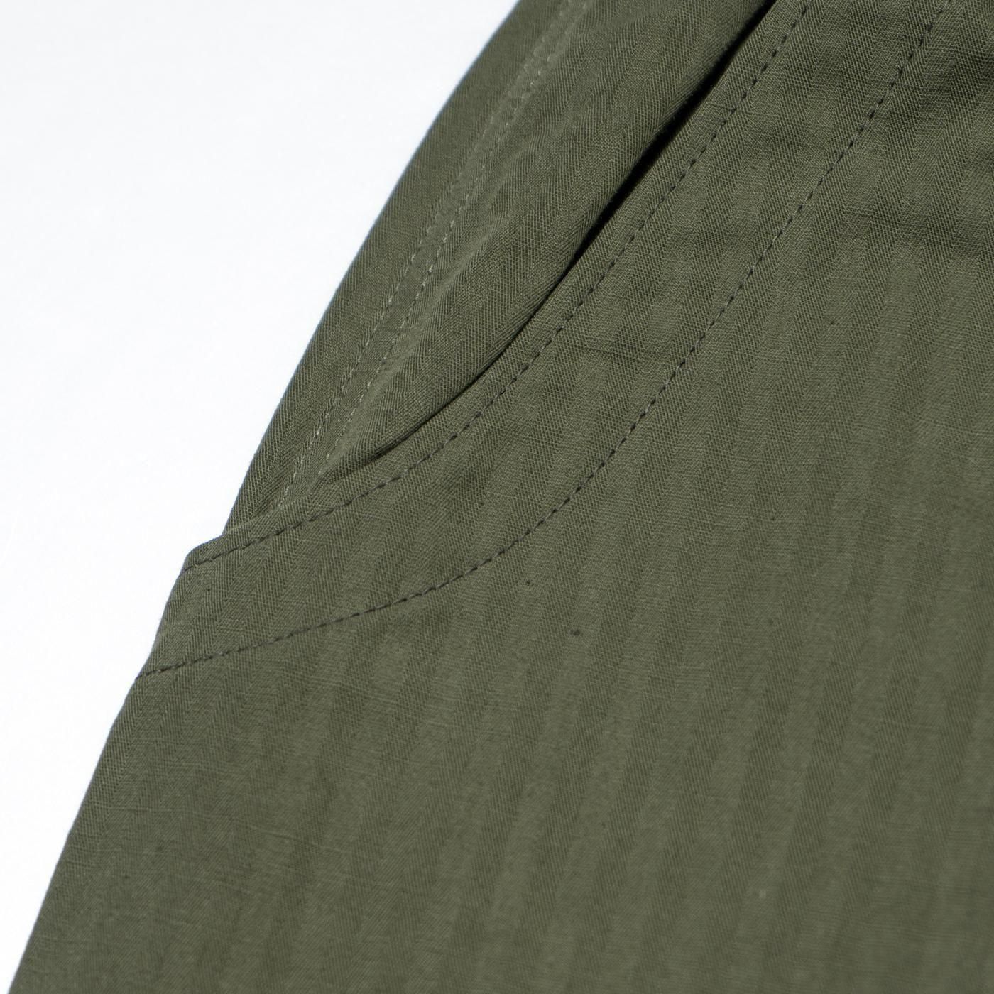 COMME des GARCONS HOMME * HO-P019 Cotton Linen Herringbone Pants * Khaki