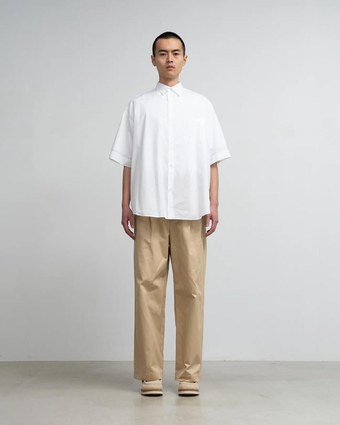 Graphpaper * Broad S/S Oversized Regular Collar Shirt(5Ÿ)