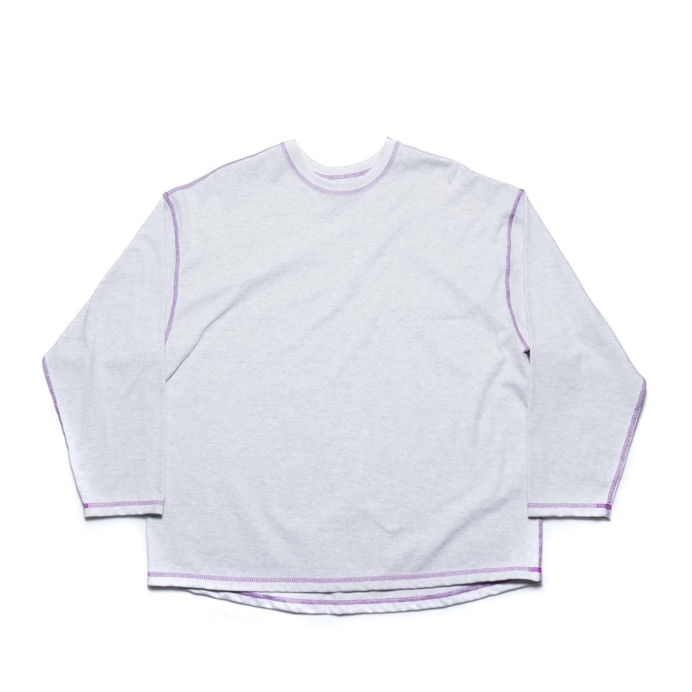 mocT * M13-280 PLATING JERSEY CREW NECK L/S Big TEE(4Ÿ)