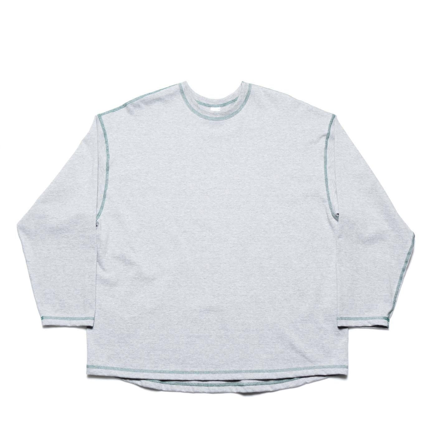 mocT * M13-280 PLATING JERSEY CREW NECK L/S Big TEE(4Ÿ)