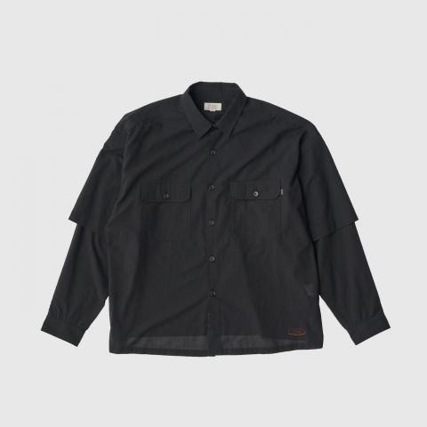 SEDAN ALL-PURPOSE * SD25S-SH02 Convertible Work Shirt * Black