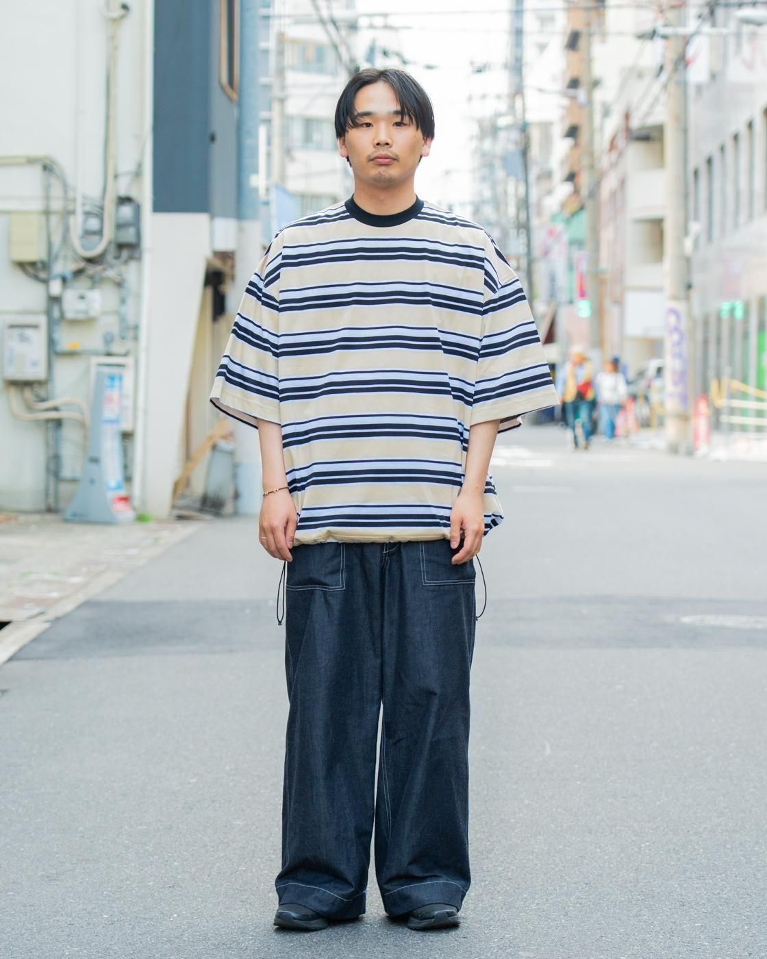 is-ness * BALLOON BORDER T-SHIRT(3Ÿ)