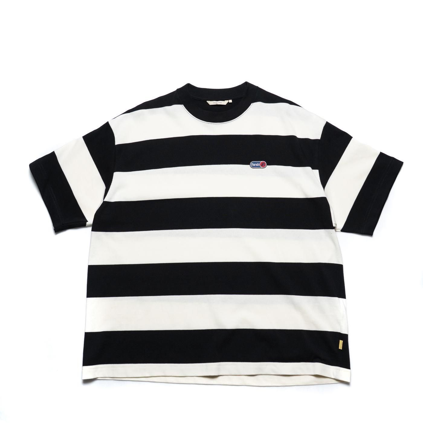 FARAH * FR0501-M3002 Wide Striped S/S Tee * Black