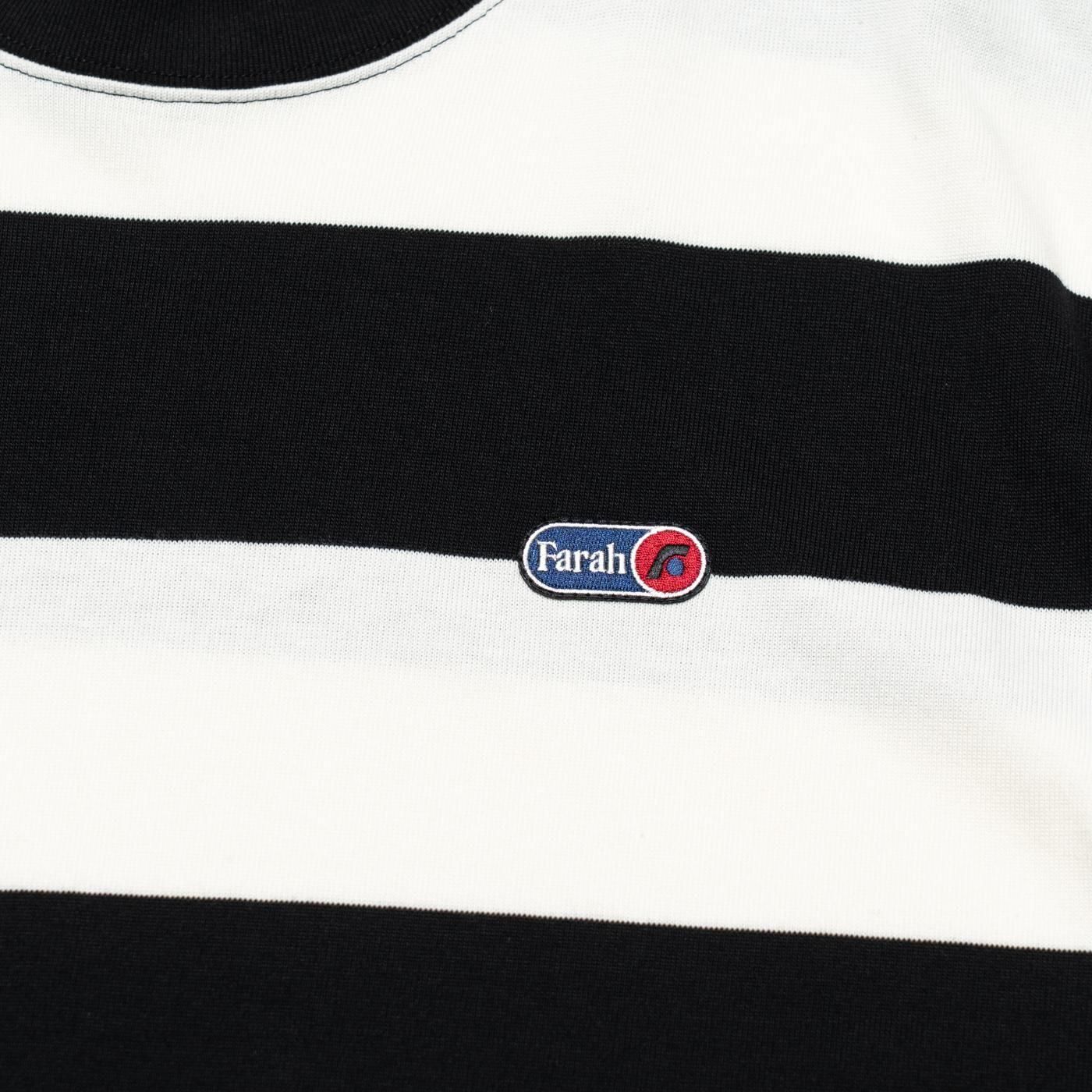 FARAH * FR0501-M3002 Wide Striped S/S Tee * Black