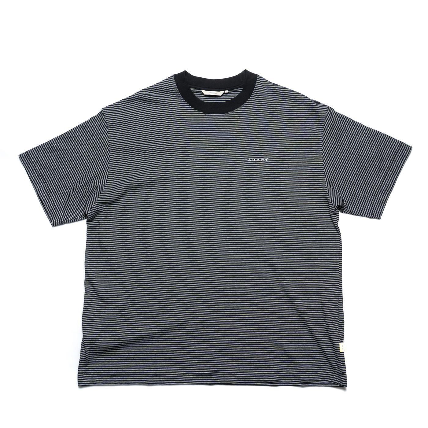 FARAH * FR0501-M3004 Multi Striped S/S Tee * Black