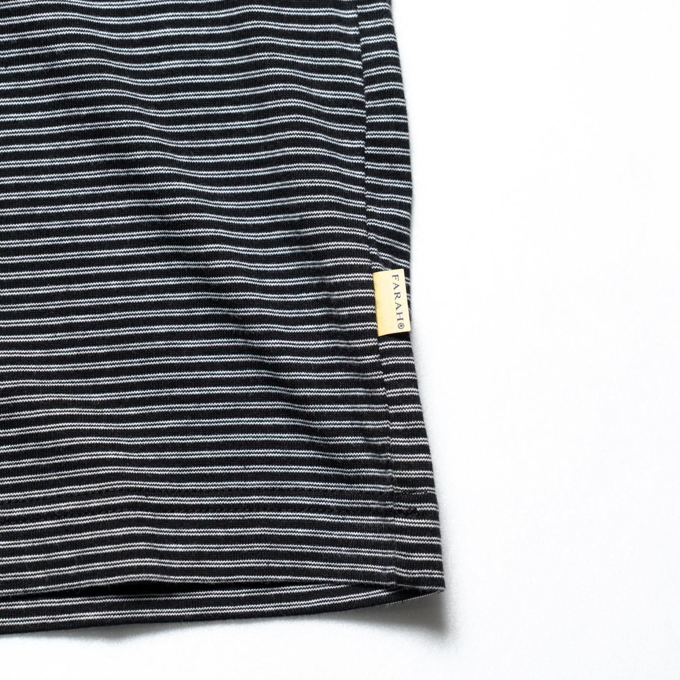 FARAH * FR0501-M3004 Multi Striped S/S Tee * Black