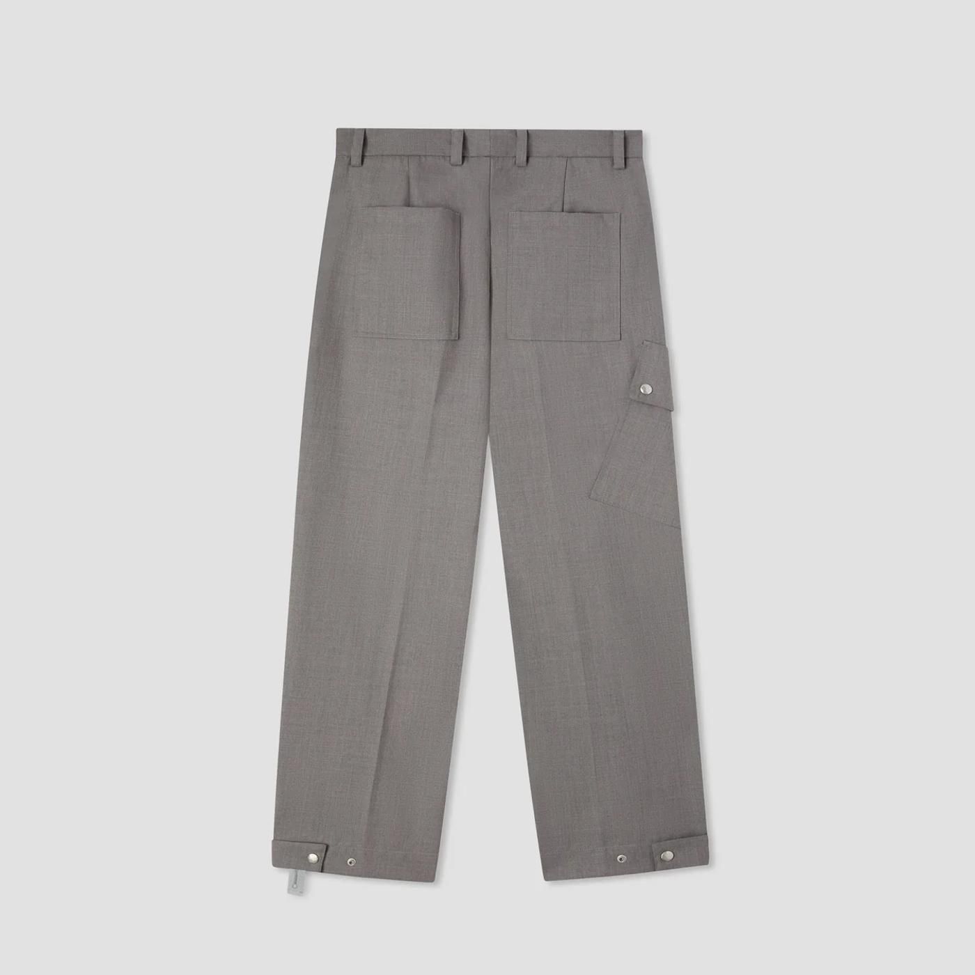 PEACEMAKER oamc * COMBINE PANTS POLY WOOL * Gray