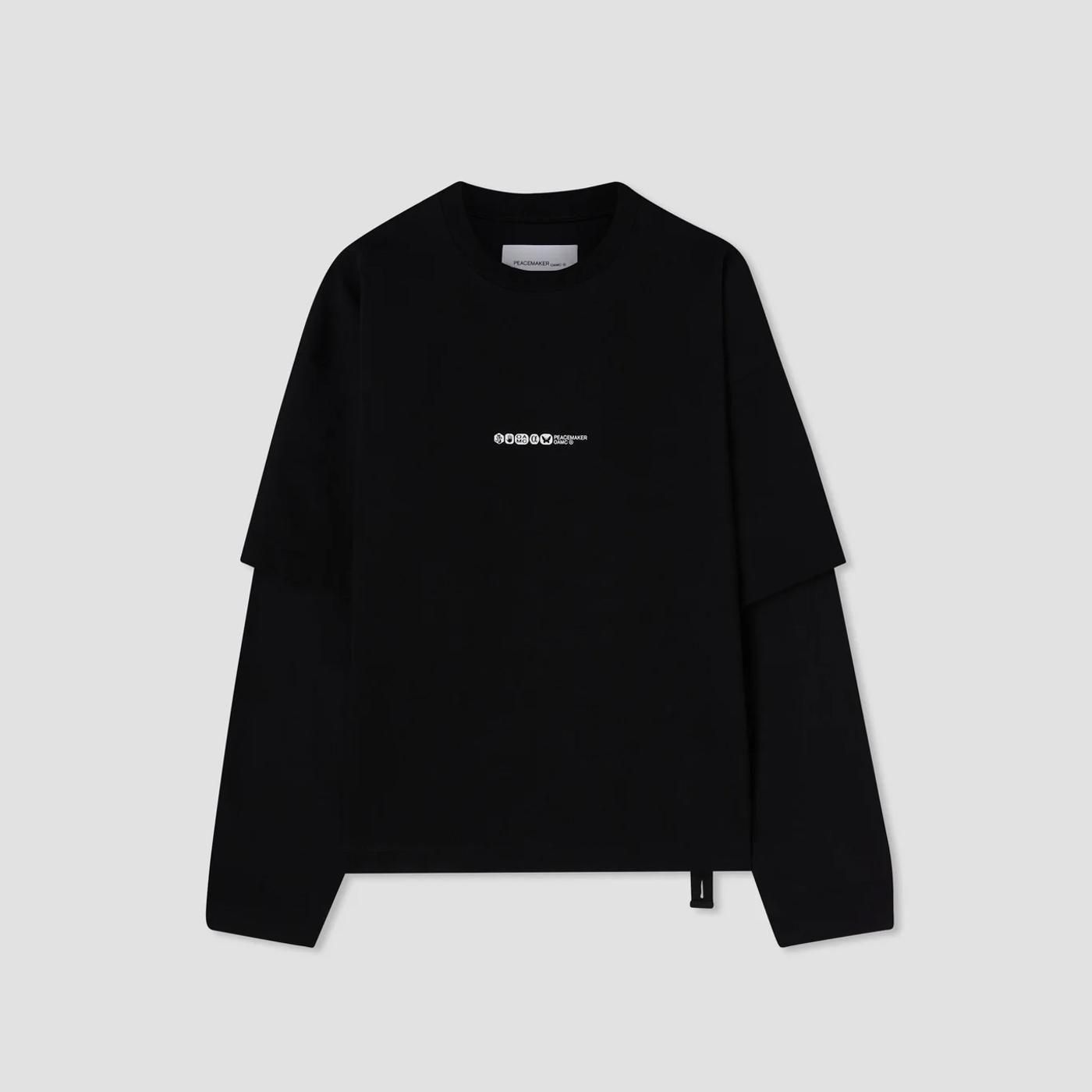 PEACEMAKER oamc * PEACEMAKER PAINTED DOUBLE LAYER BOXY T-SHIRT(2Ÿ)