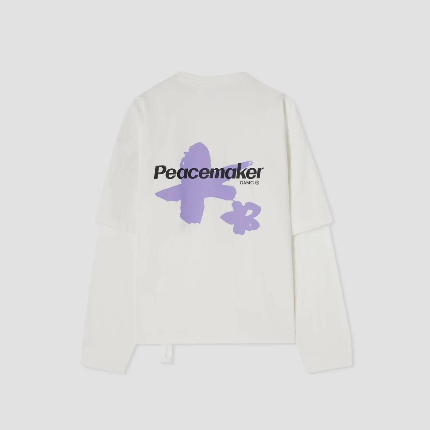 PEACEMAKER oamc * PEACEMAKER PAINTED DOUBLE LAYER BOXY T-SHIRT(2Ÿ)