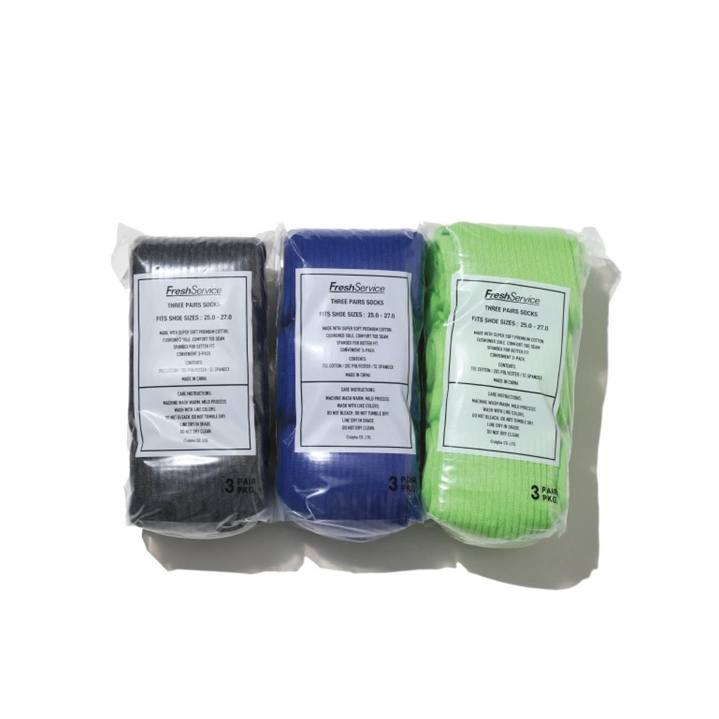 FreshService * ORIGINAL 3PACK SOCKS(12Ÿ)