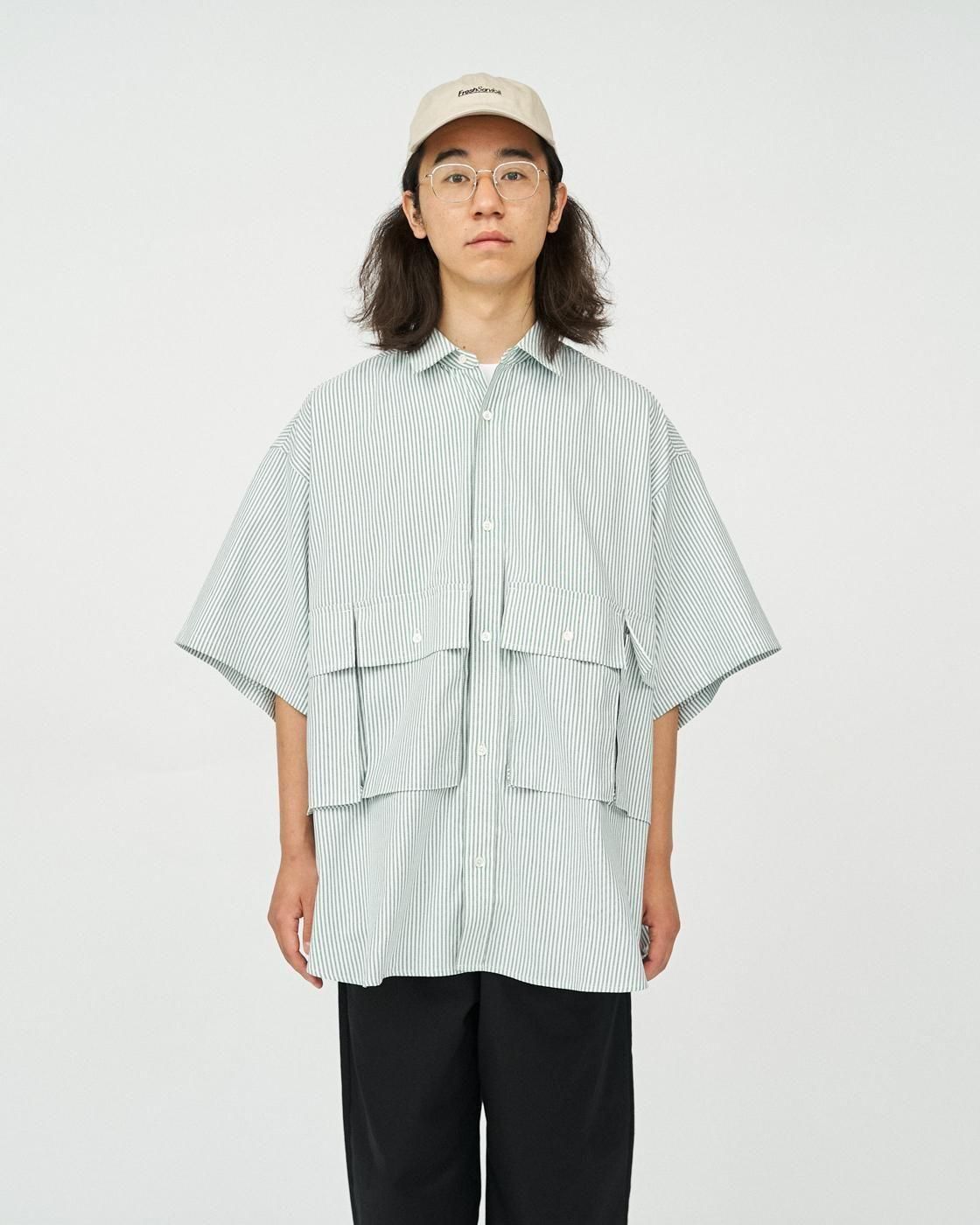 FreshService * DRY OXFORD FLAP POCKET S/S SHIRT(4Ÿ)