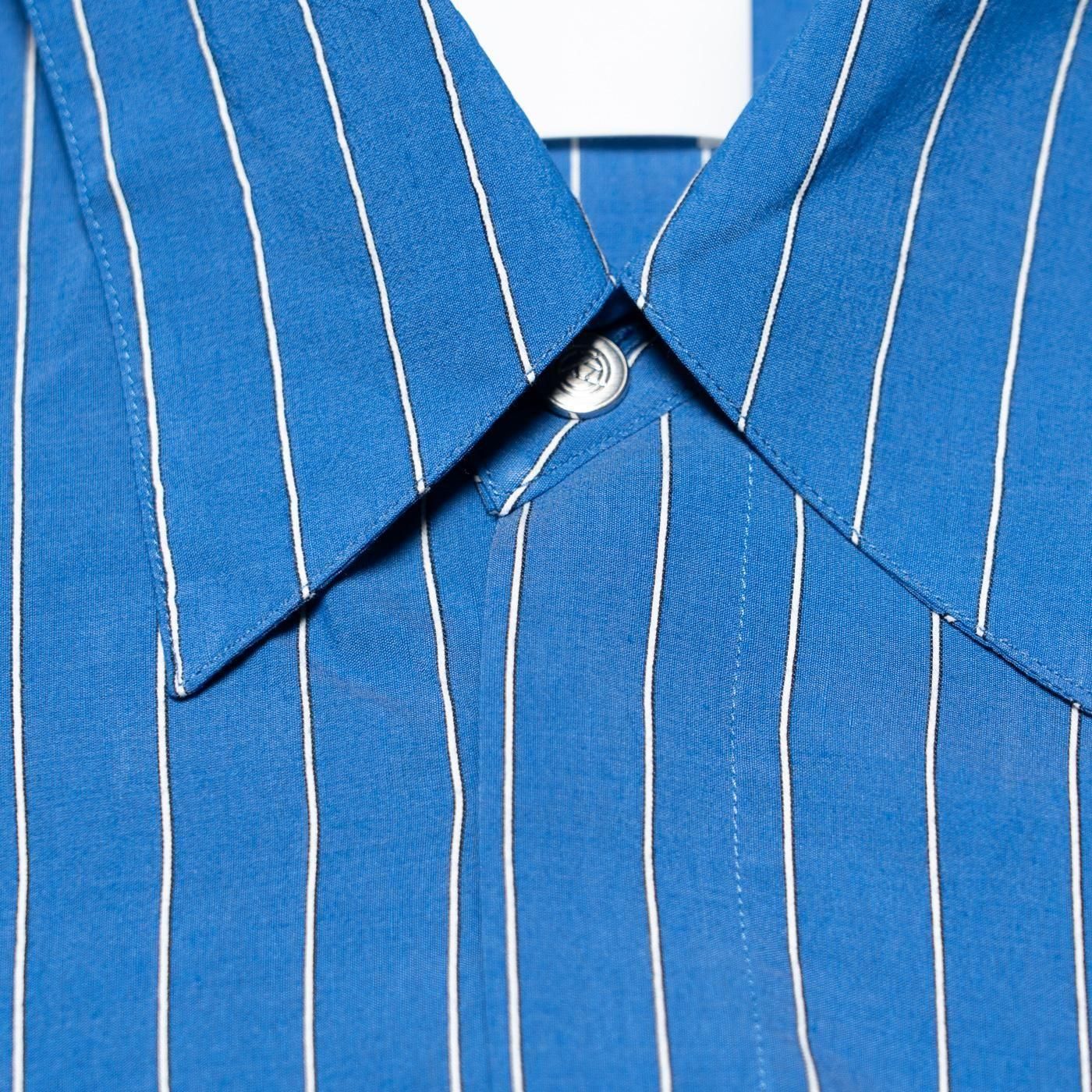 OAMC * OA5SMS08APTR3 Blue Striped Raglan Shirt* Blue