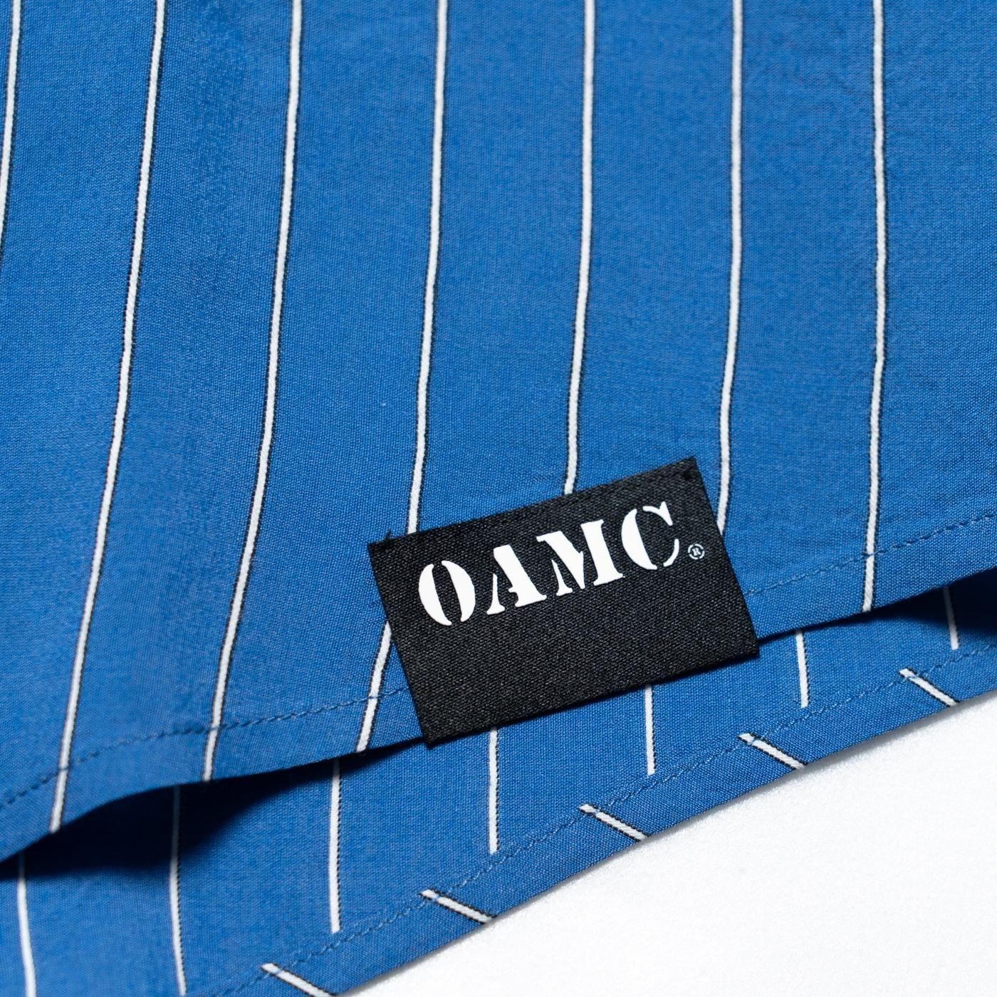 OAMC * OA5SMS08APTR3 Blue Striped Raglan Shirt* Blue