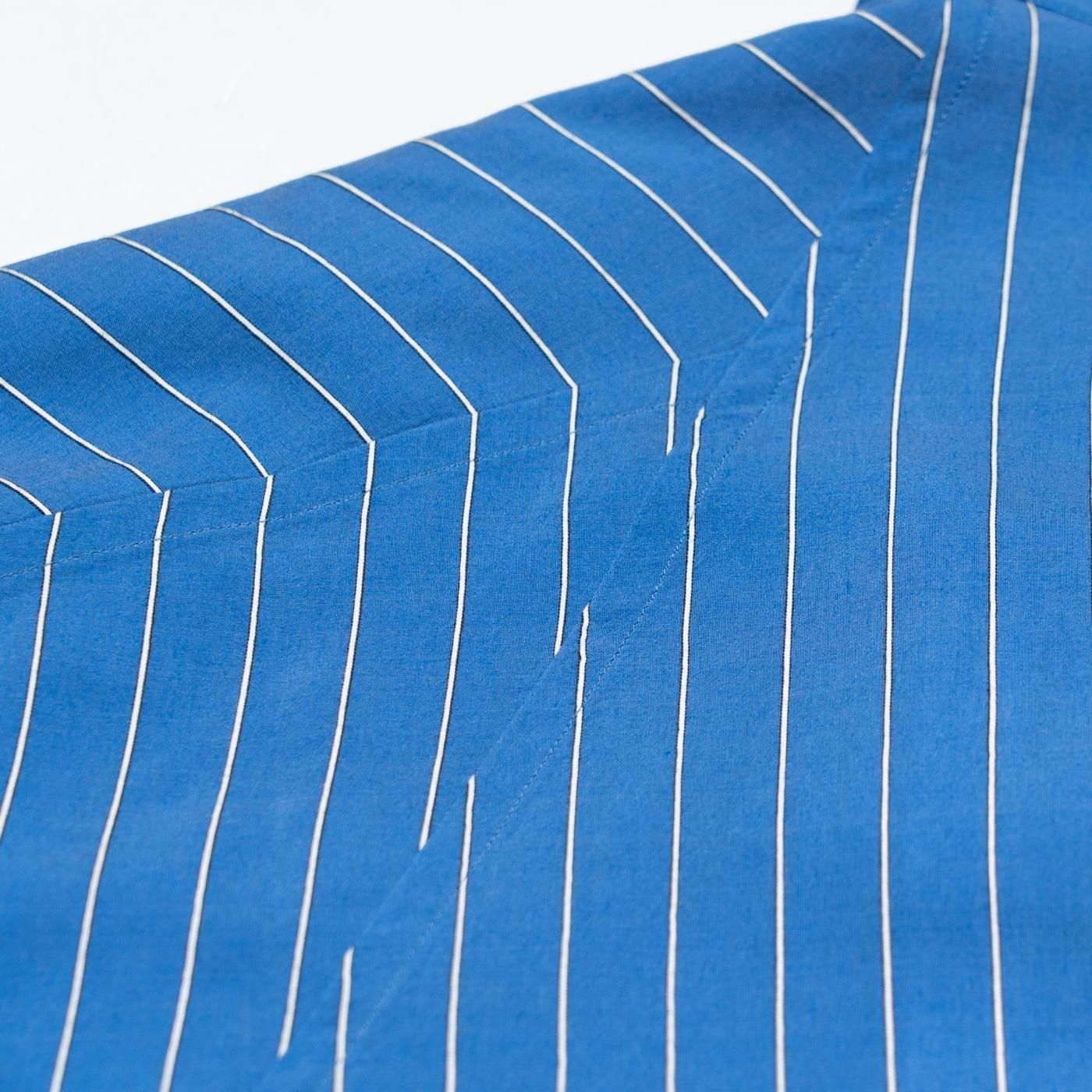 OAMC * OA5SMS08APTR3 Blue Striped Raglan Shirt* Blue