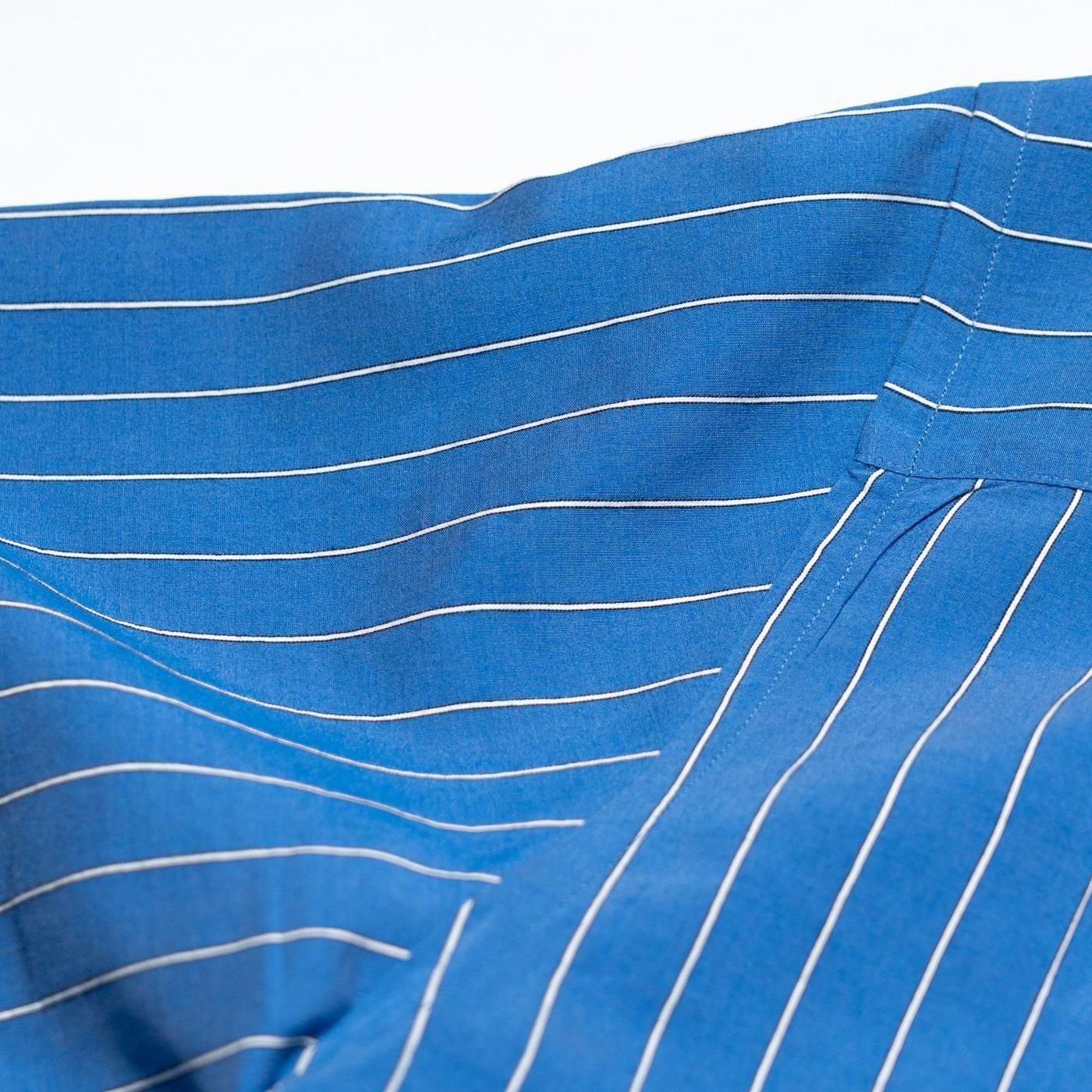 OAMC * OA5SMS01FPTR3 Blue Striped SS Shirt * Blue