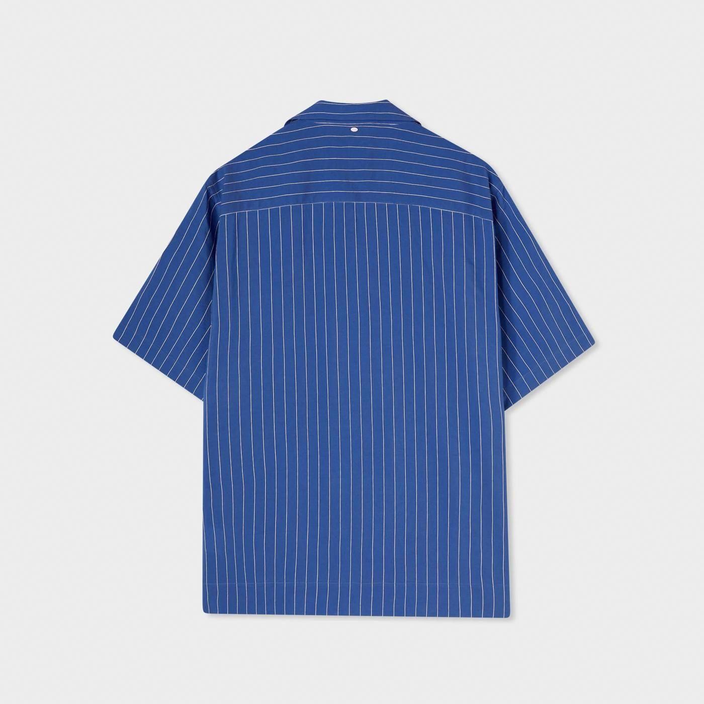 OAMC * OA5SMS01FPTR3 Blue Striped SS Shirt * Blue