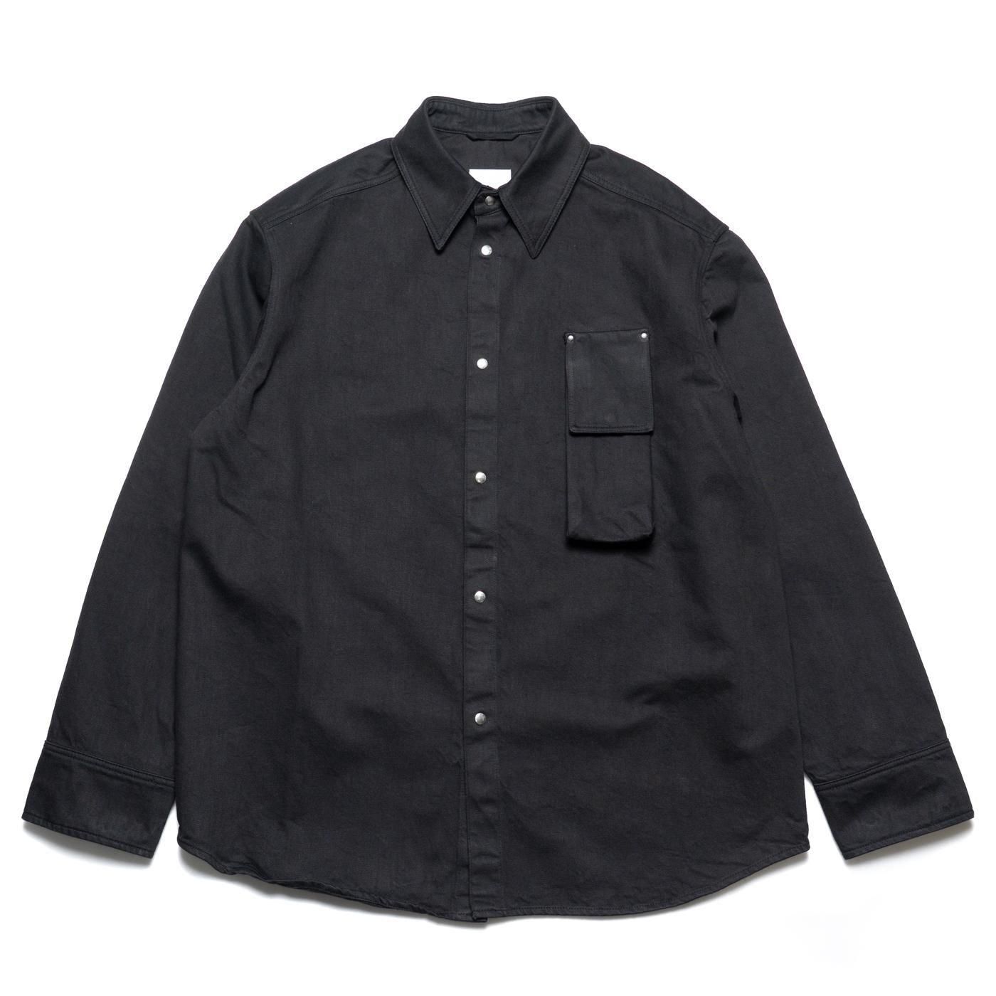 OAMC * OA5SMS15BCT18 Black Denim Shirt * Black