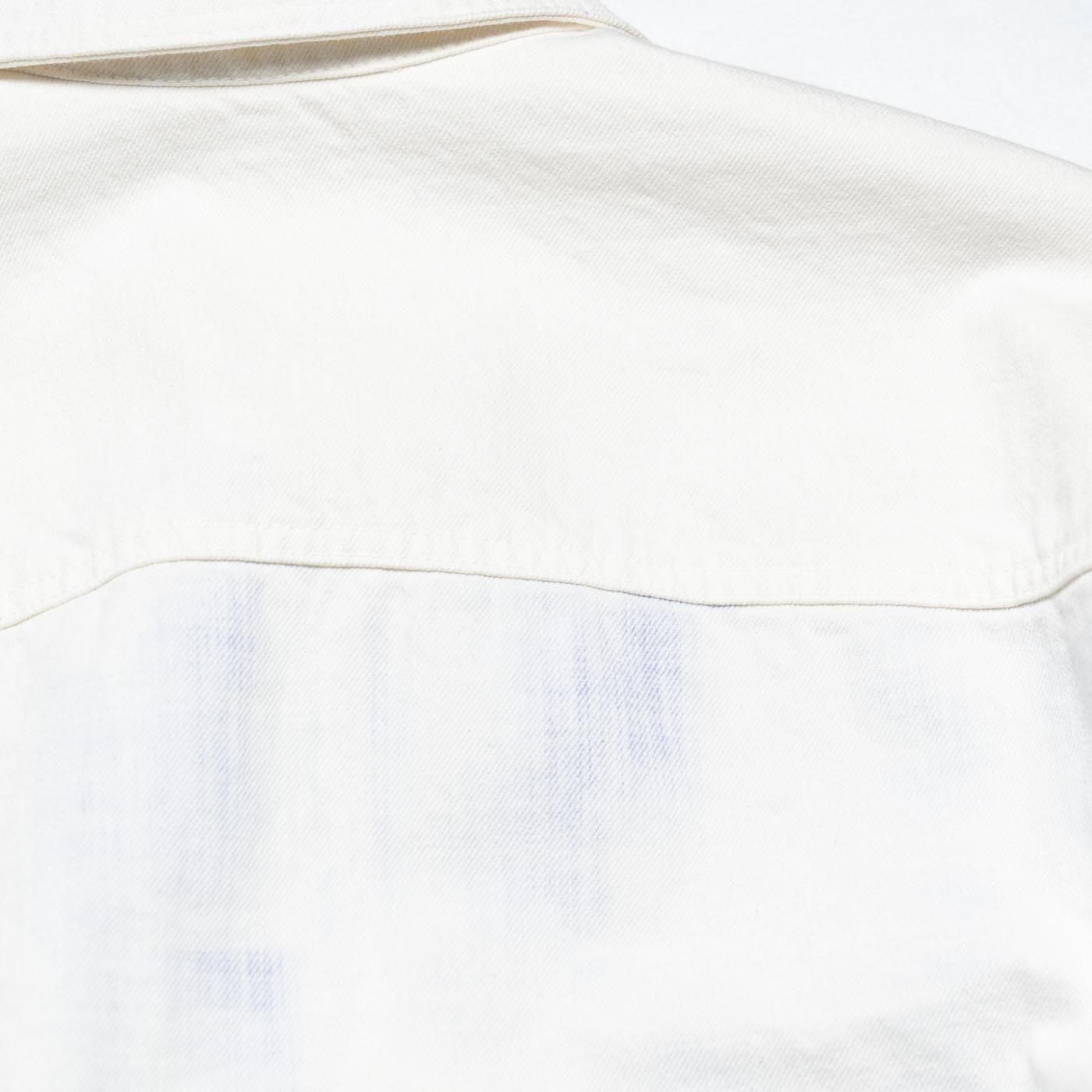 OAMC * OA5SMS15APT18 Treated Denim Shirt * White/Lilac