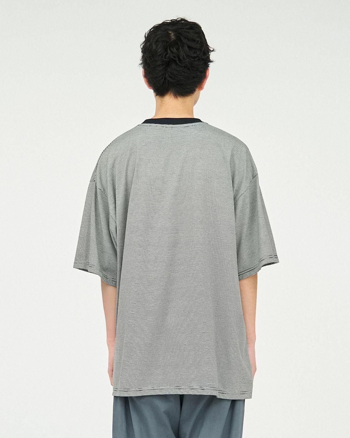 FreshService * FSC252-70033 MICRO BORDER S/S TEE(2Ÿ)