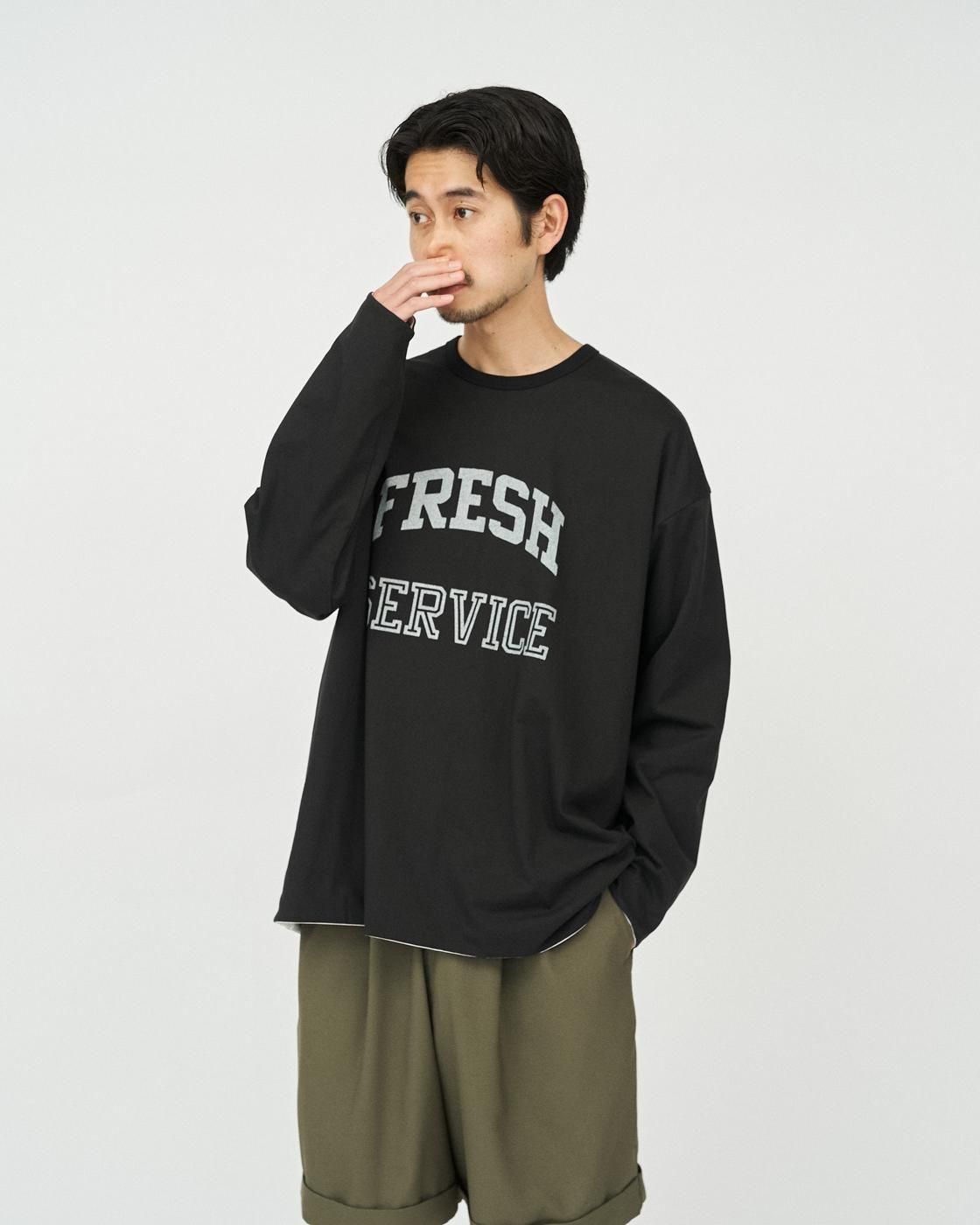 新品未使用!FreshService 2枚ブラック FreshService * FSC252-70041 REVERSIBLE L/S TEE(4色展開) | public