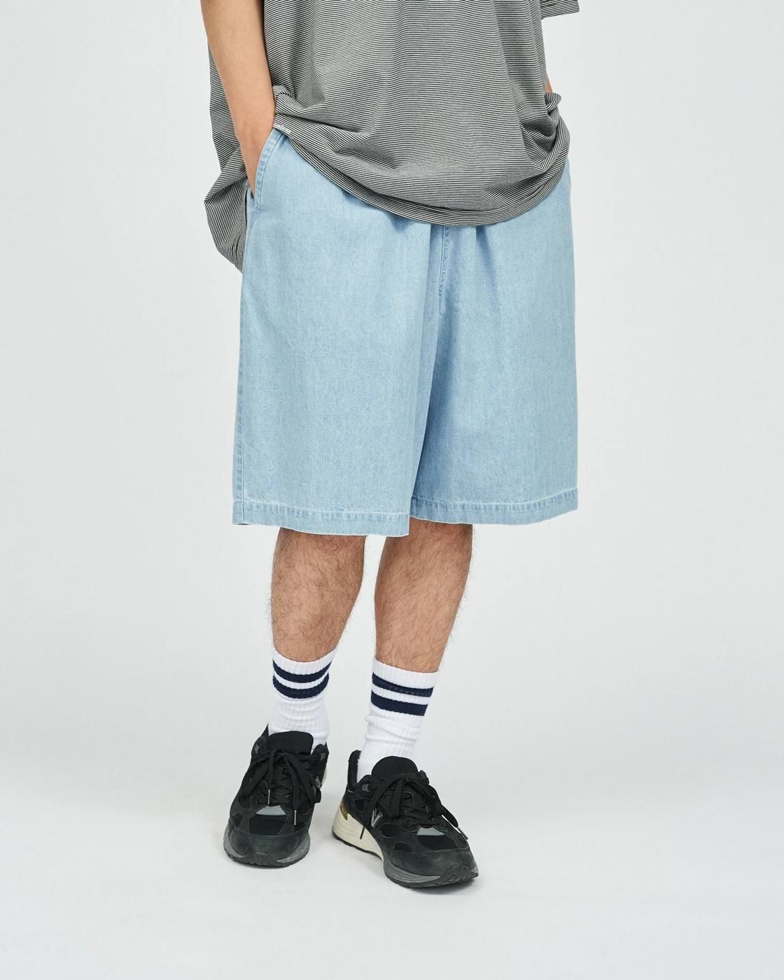 FreshService * FSC252-40047 LIGHT DENIM EASY SHORTS(2Ÿ)