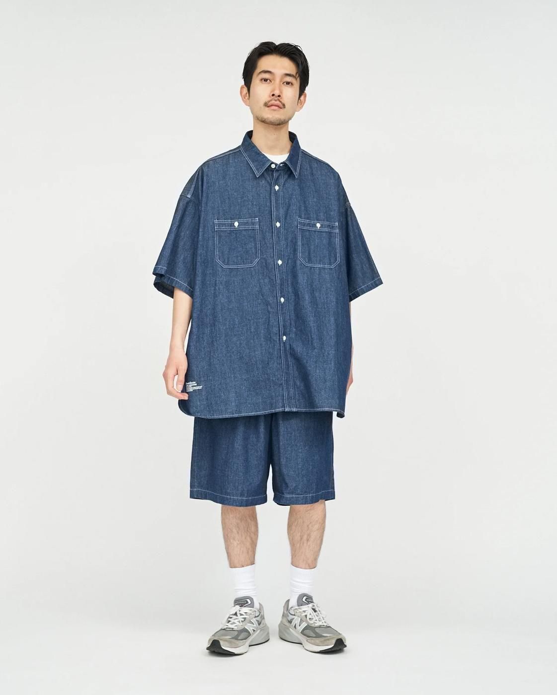 FreshService * FSC252-40047 LIGHT DENIM EASY SHORTS(2Ÿ)