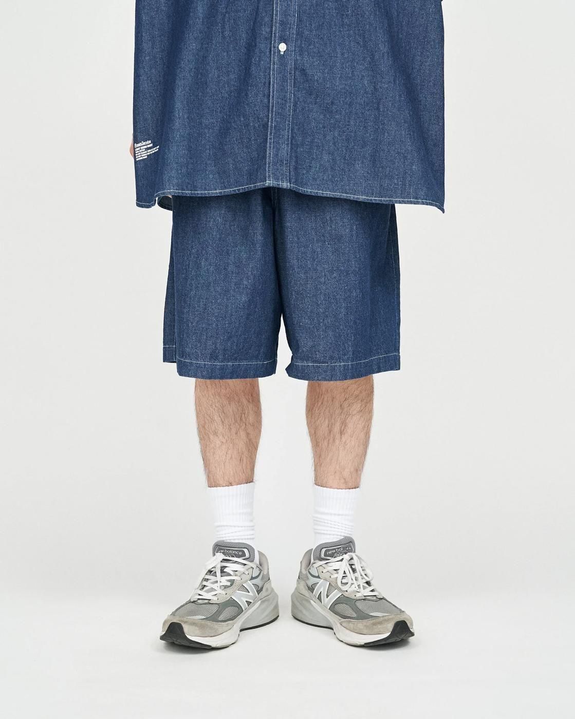 FreshService * FSC252-40047 LIGHT DENIM EASY SHORTS(2Ÿ)
