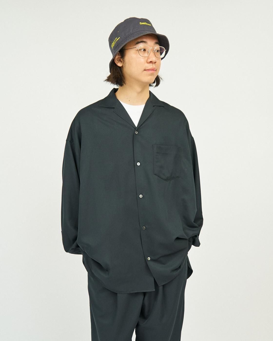 フレッシュサービス COOLFIBER OPEN COLLAR LS SHIRT FreshService