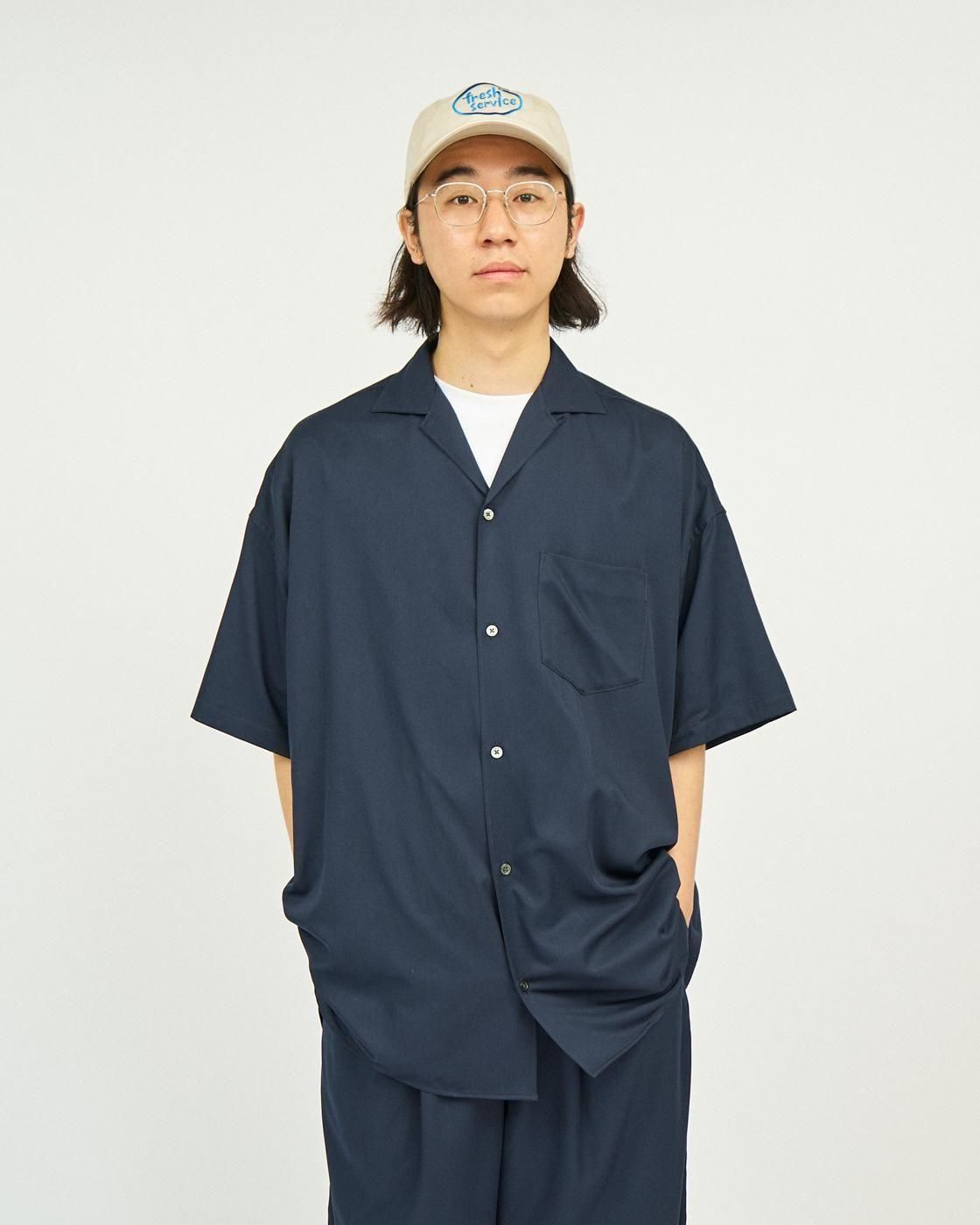 トップス freshservice coolfiber open collar shirt FreshService * COOLFIBER OPEN COLLAR S/S SHIRT(3色展開) | public