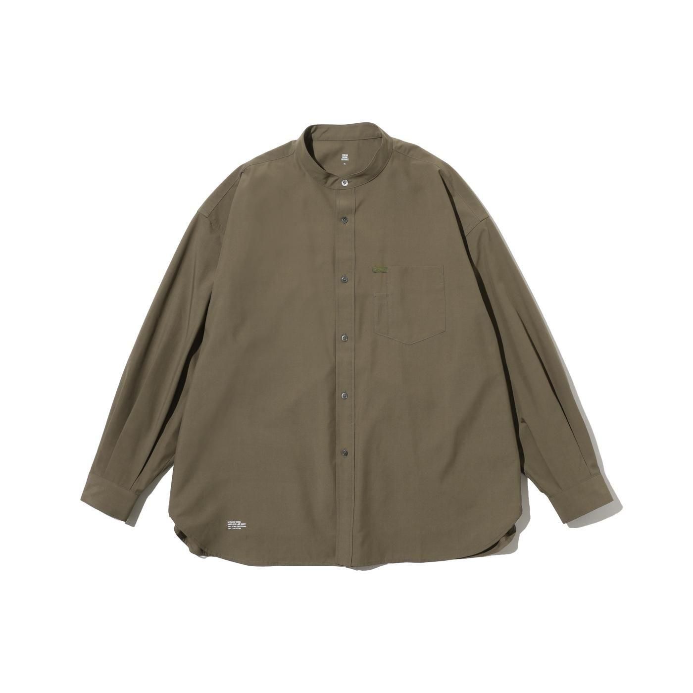 トップス FreshServiceWOOLYSTRETCHTAB-COLLARSHIRT FreshService * SERVICE WORK BAND COLLAR SHIRT(4色展開) | public