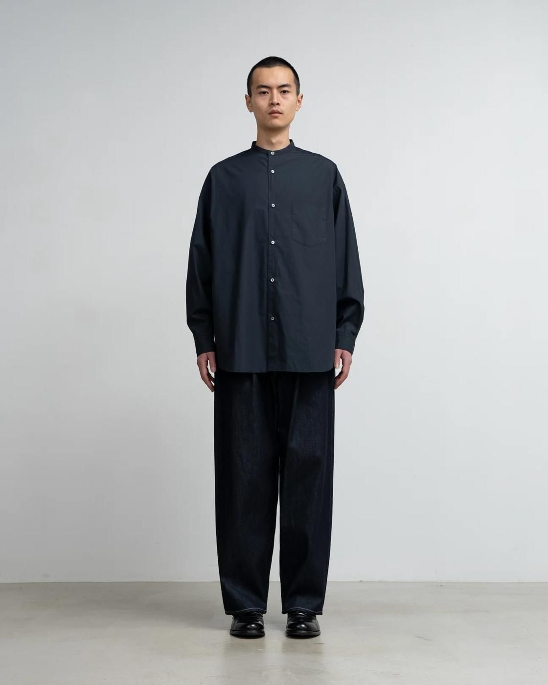 Graphpaper * Broad L/S Oversized Band Collar Shirt(4Ÿ)