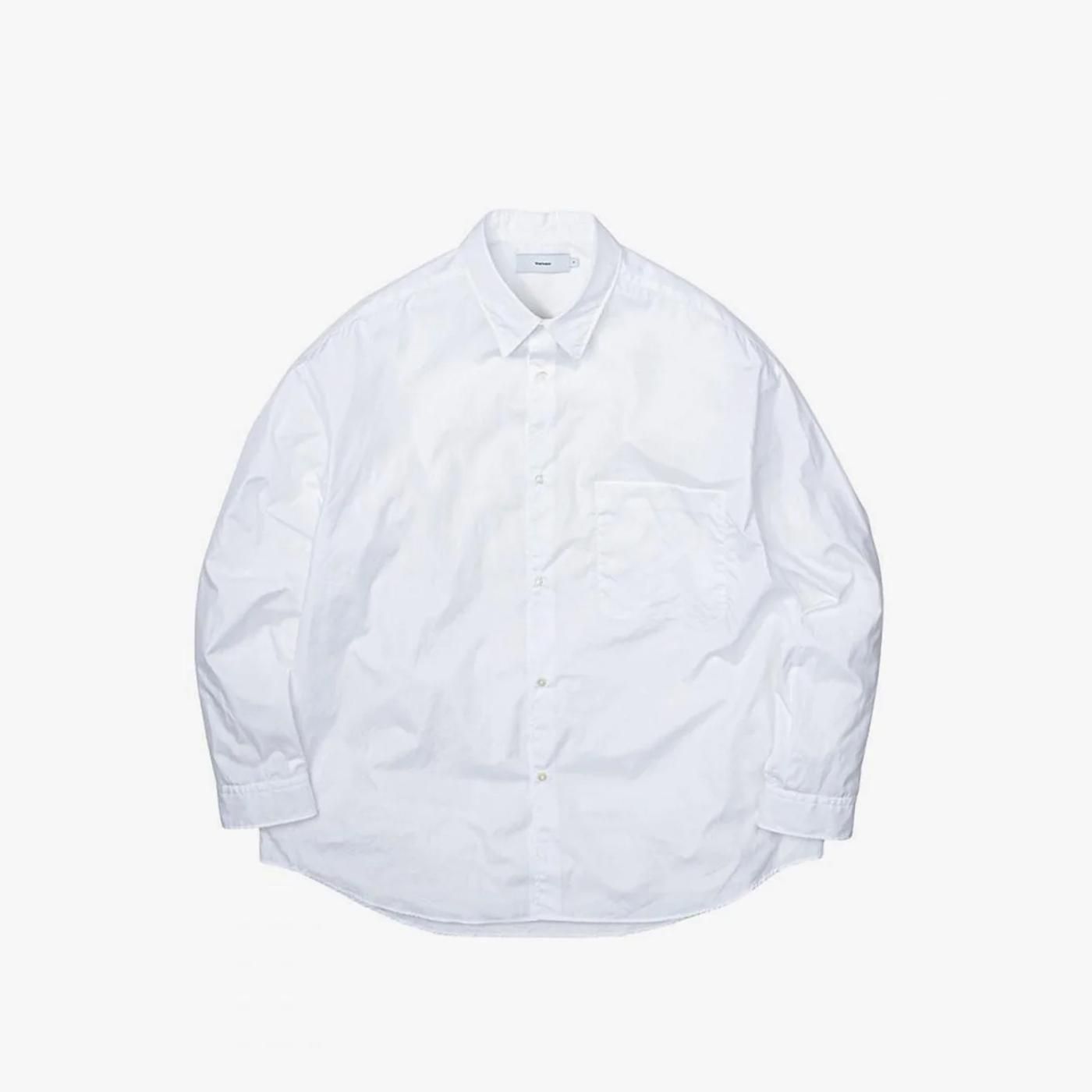 Graphpaper ホワイト 長袖シャツ F Graphpaper (グラフペーパー) Broad L/S Oversized Regular