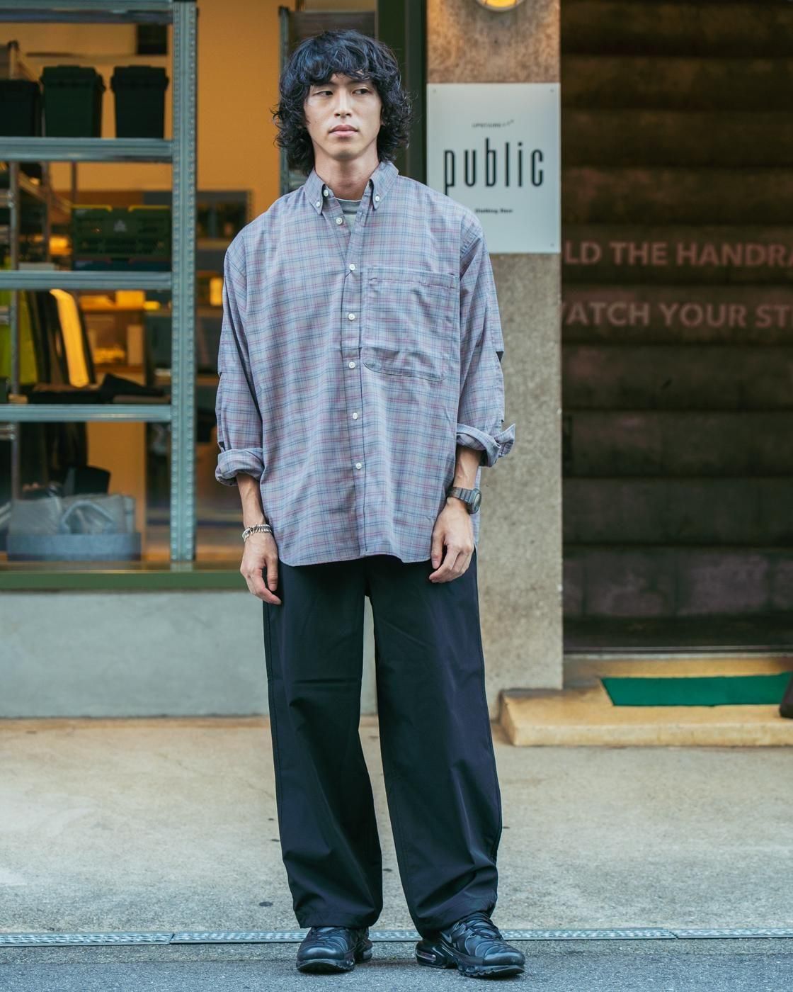 DAIWA PIER39 * BE-80025W TECH BUTTON DOWN SHIRT L/S TATTERSALL(2色