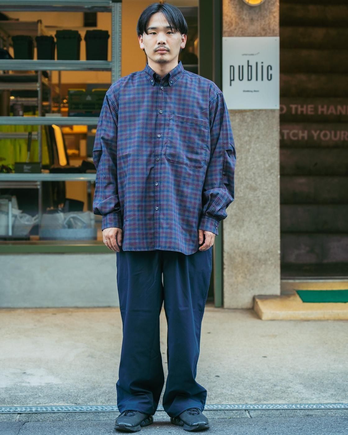 DAIWA PIER39 * BE-80025W TECH BUTTON DOWN SHIRT L/S TATTERSALL(2色