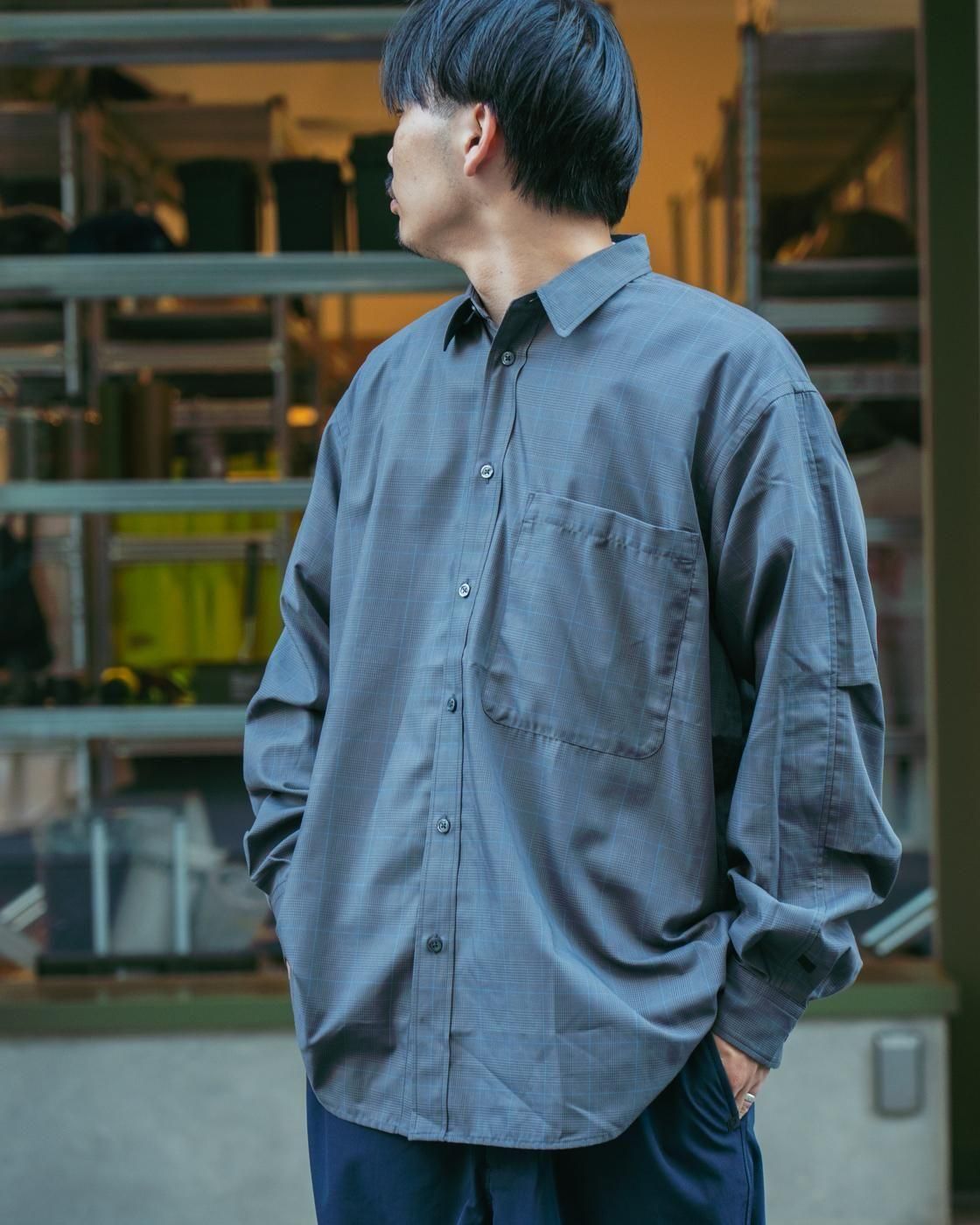 DAIWA PIER39 * BE-82025W TECH REGULAR COLLAR SHIRT L/S GLEN CHECK(2Ÿ)