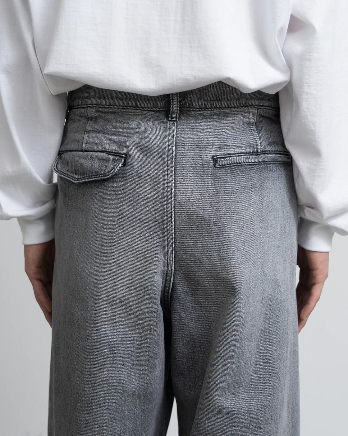 maru189ページ② Graphpaper * Selvage Denim Two Tuck Pants LIGHT FADE(2色展開