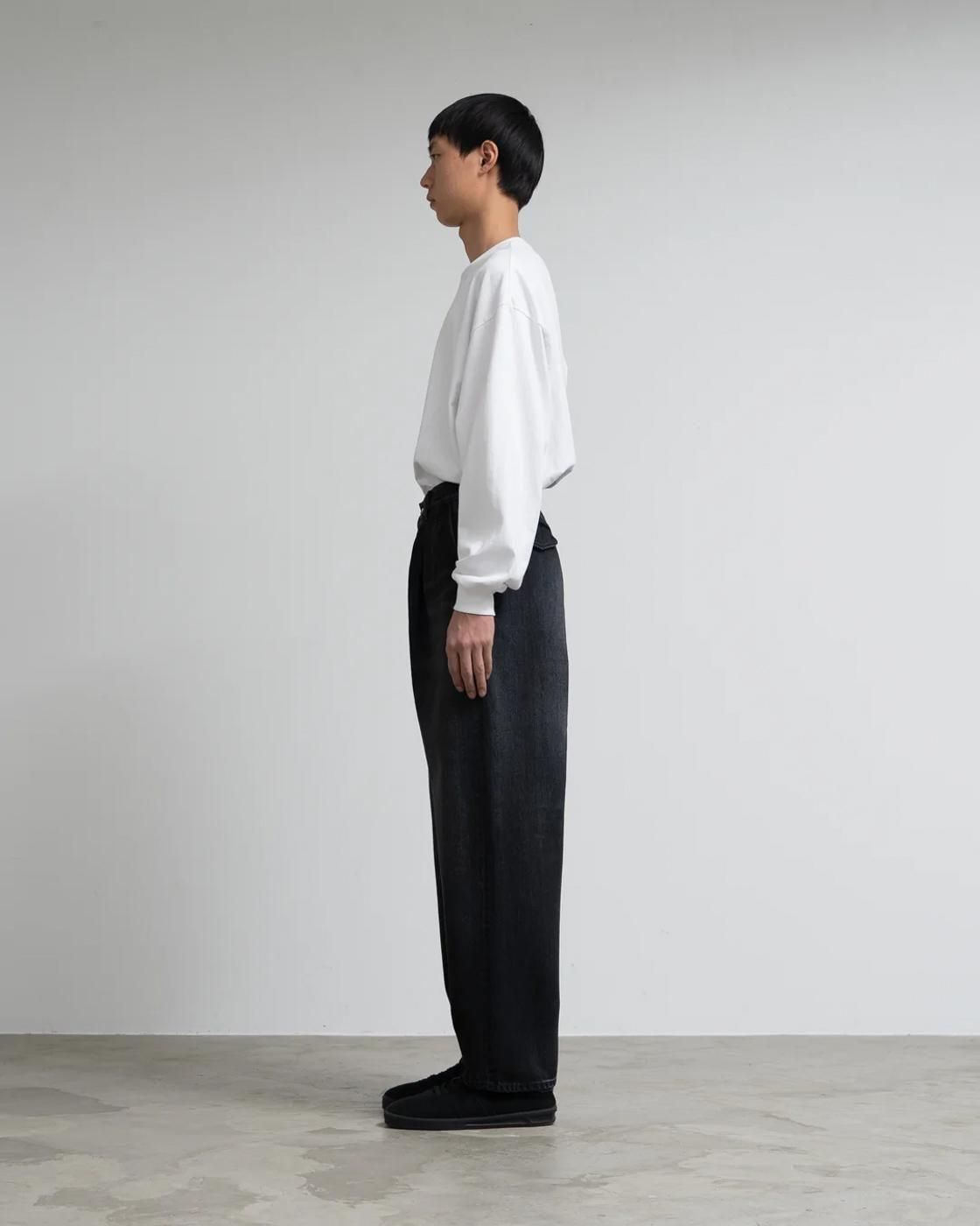 Graphpaper * Selvage Denim Two Tuck Tapered Pants DARK FADE