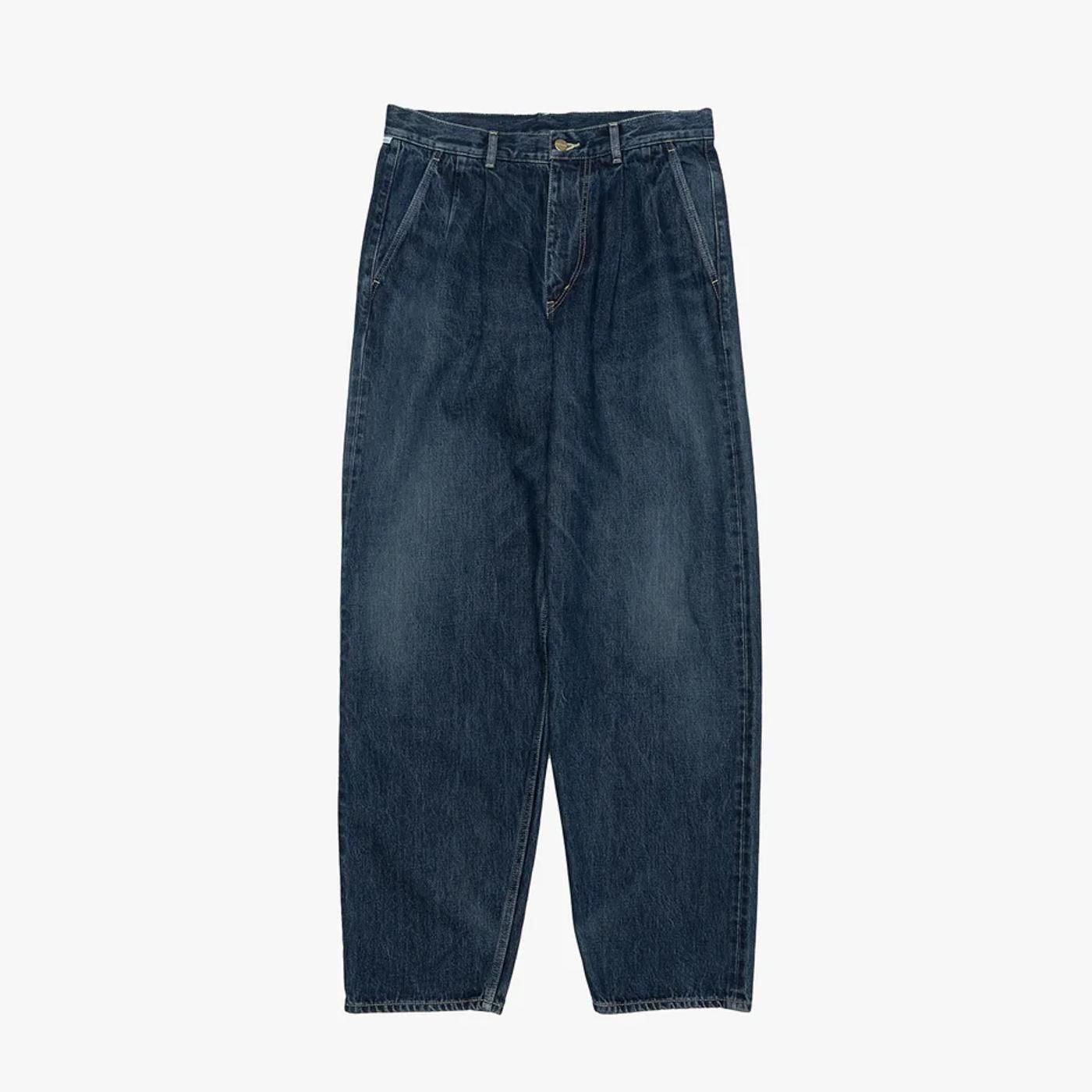 Graphpaper * Selvage Denim Two Tuck Tapered Pants DARK FADE(2色