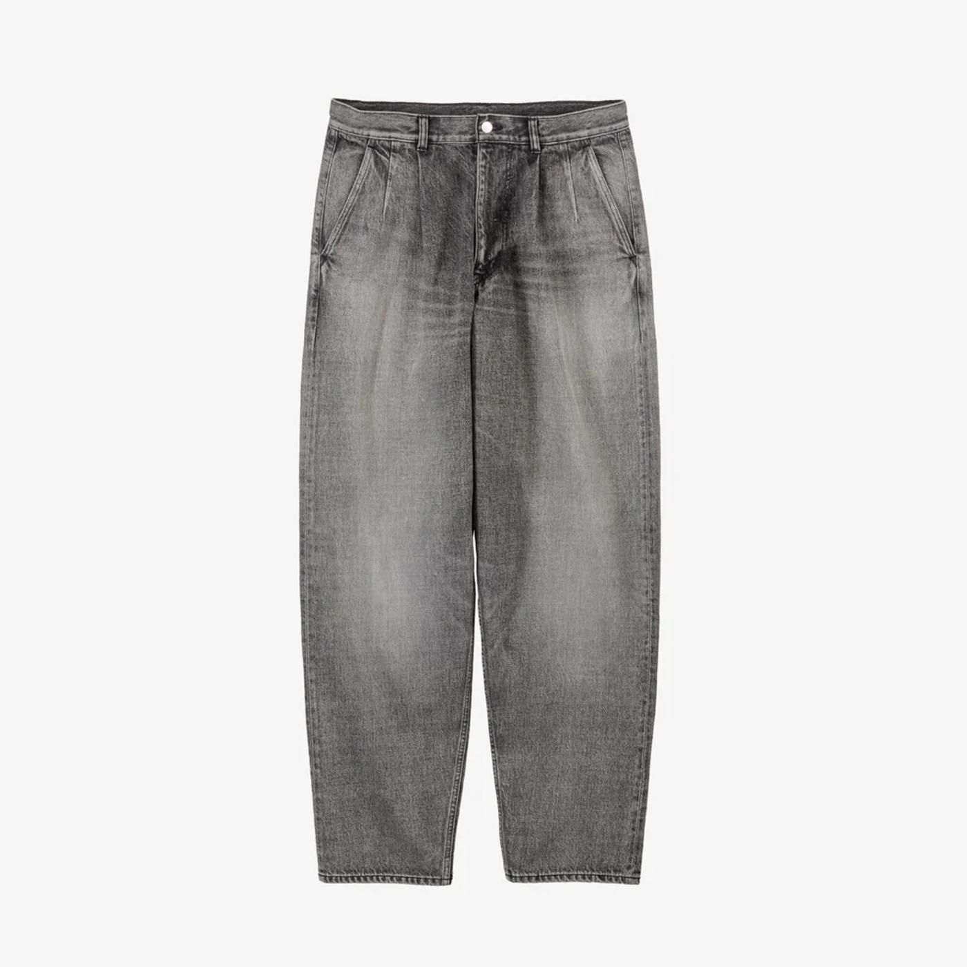 Graphpaper * Selvage Denim Two Tuck Tapered Pants LIGHT FADE