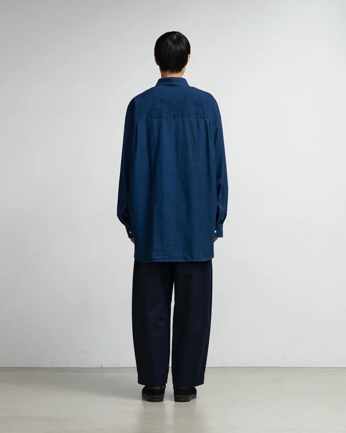 Graphpaper * GM252-50045 SIDOGRAS Indigo Poplin L/S