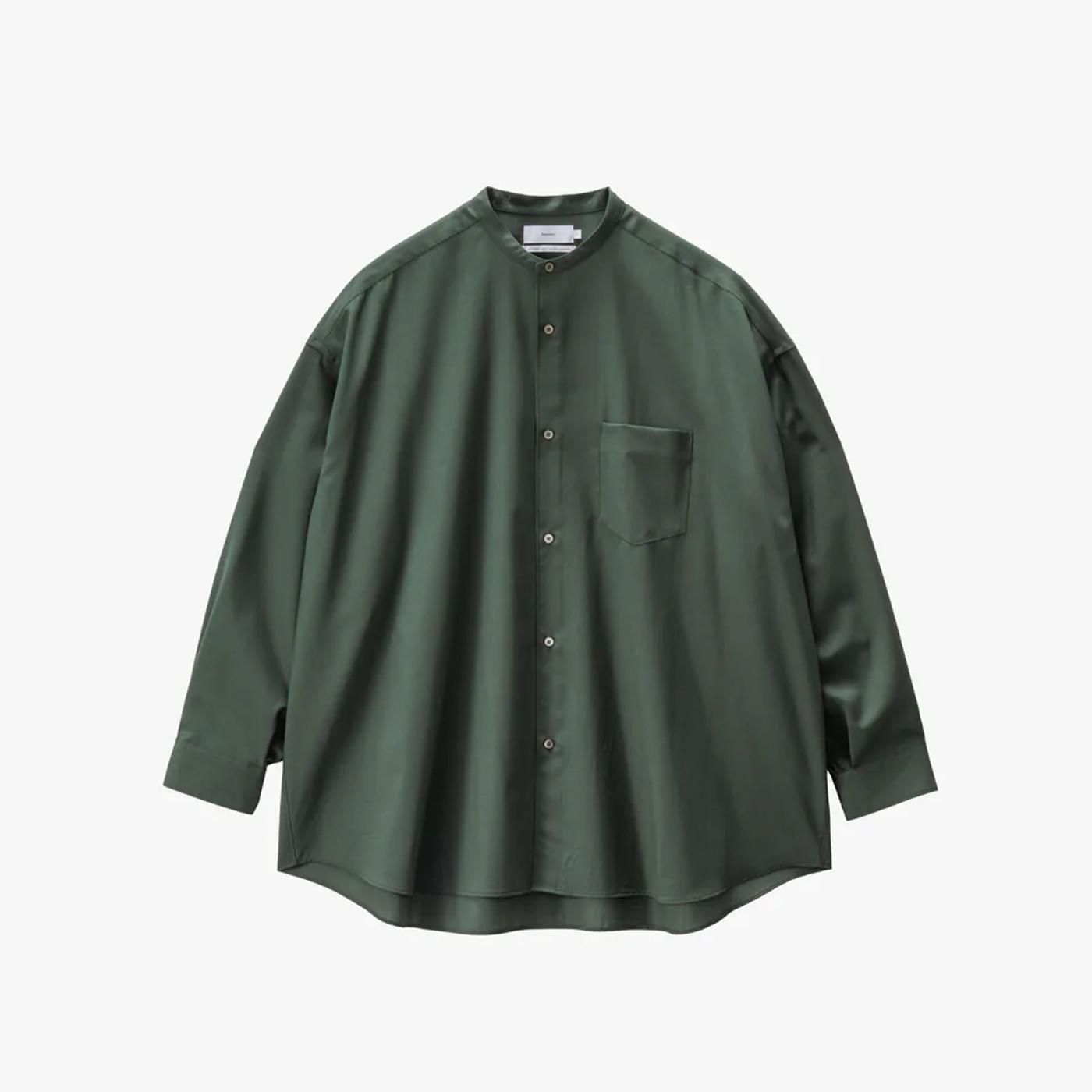 Graphpaper * GM253-50375 Techno Wool Tropical Oversized Band Collar Shirt(3Ÿ)