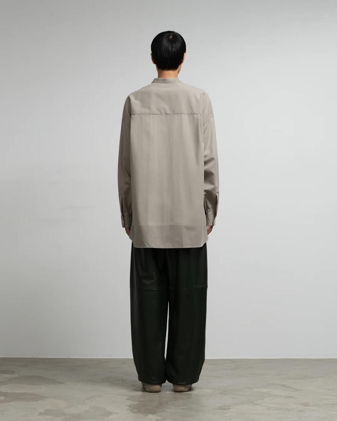 Graphpaper * GM253-50375 Techno Wool Tropical Oversized Band Collar Shirt(3Ÿ)